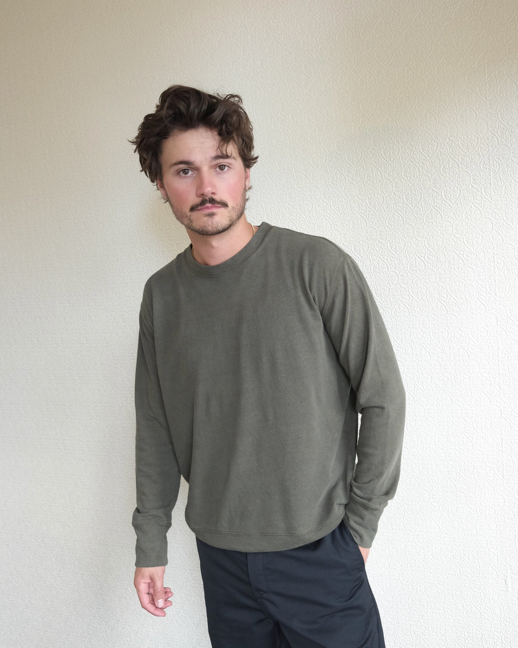California Pullover, Olive Green