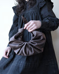 Kiku Croissant Bag, Root Satin
