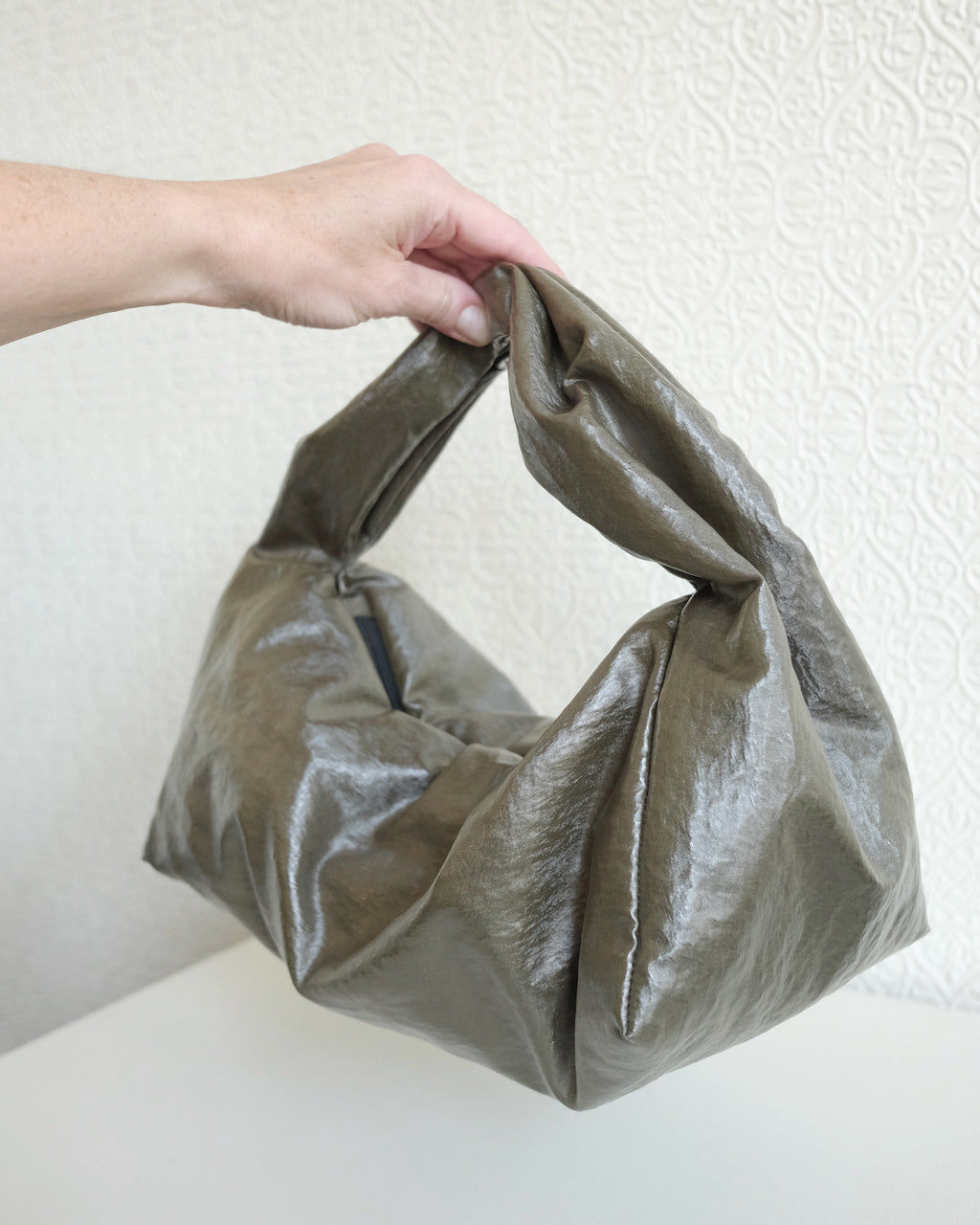 Matilda Bag, Metallic Moss