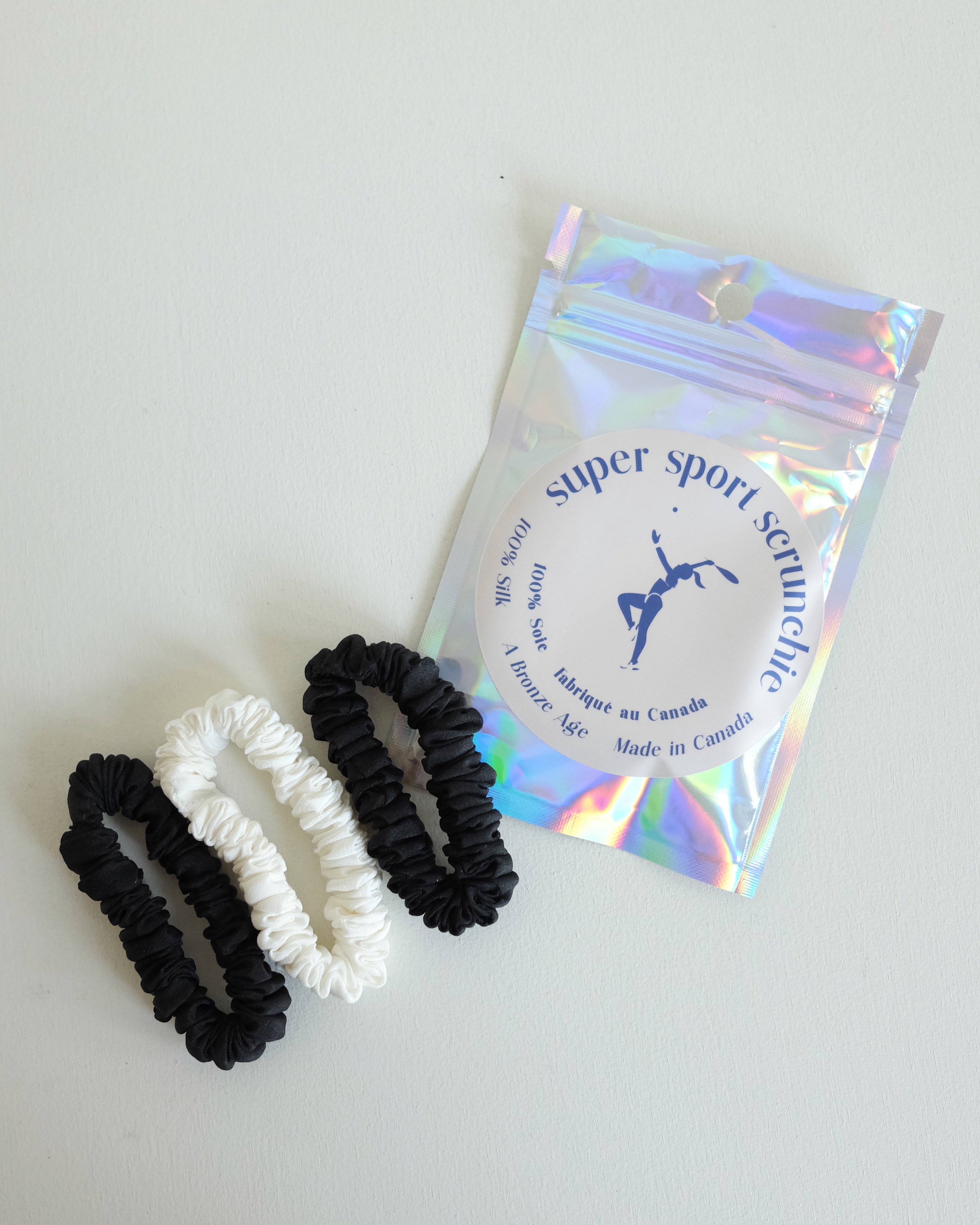 Super Sport Scrunchie Pack, Black and White