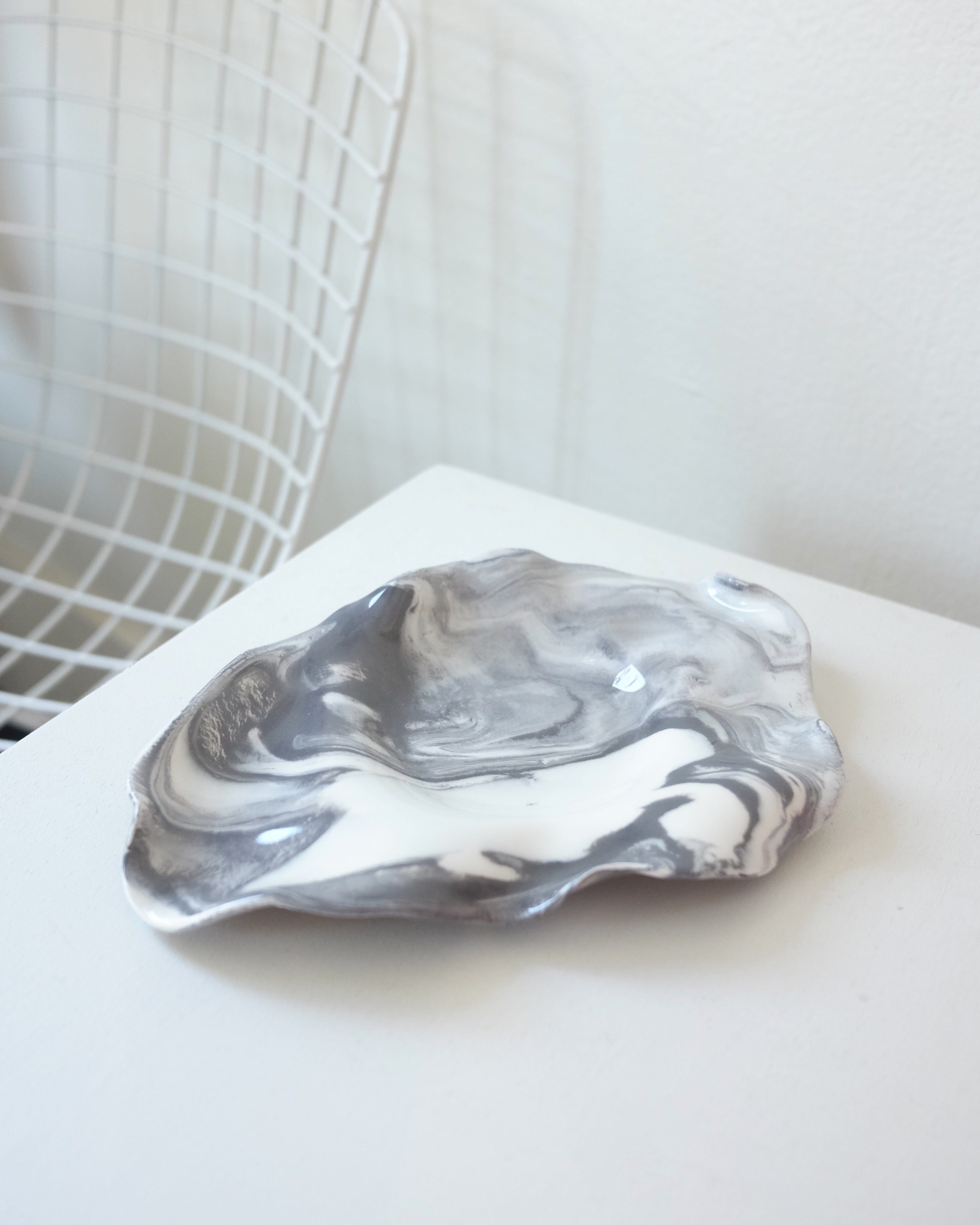Large Oyster Dish, Marble