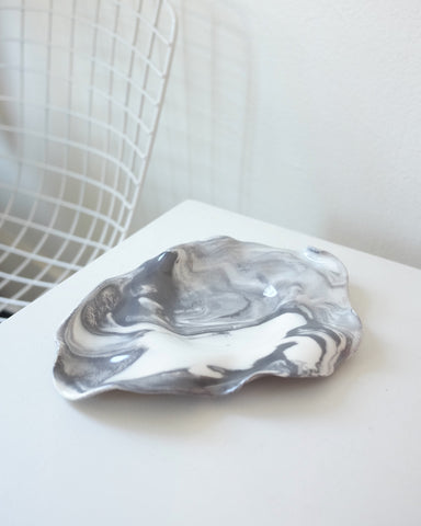 Large Oyster Dish, Marble