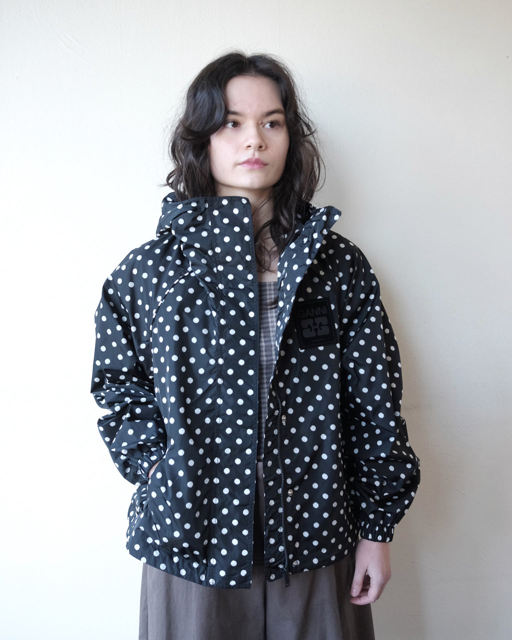 Flyweight Nylon Jacket, Polka Dot