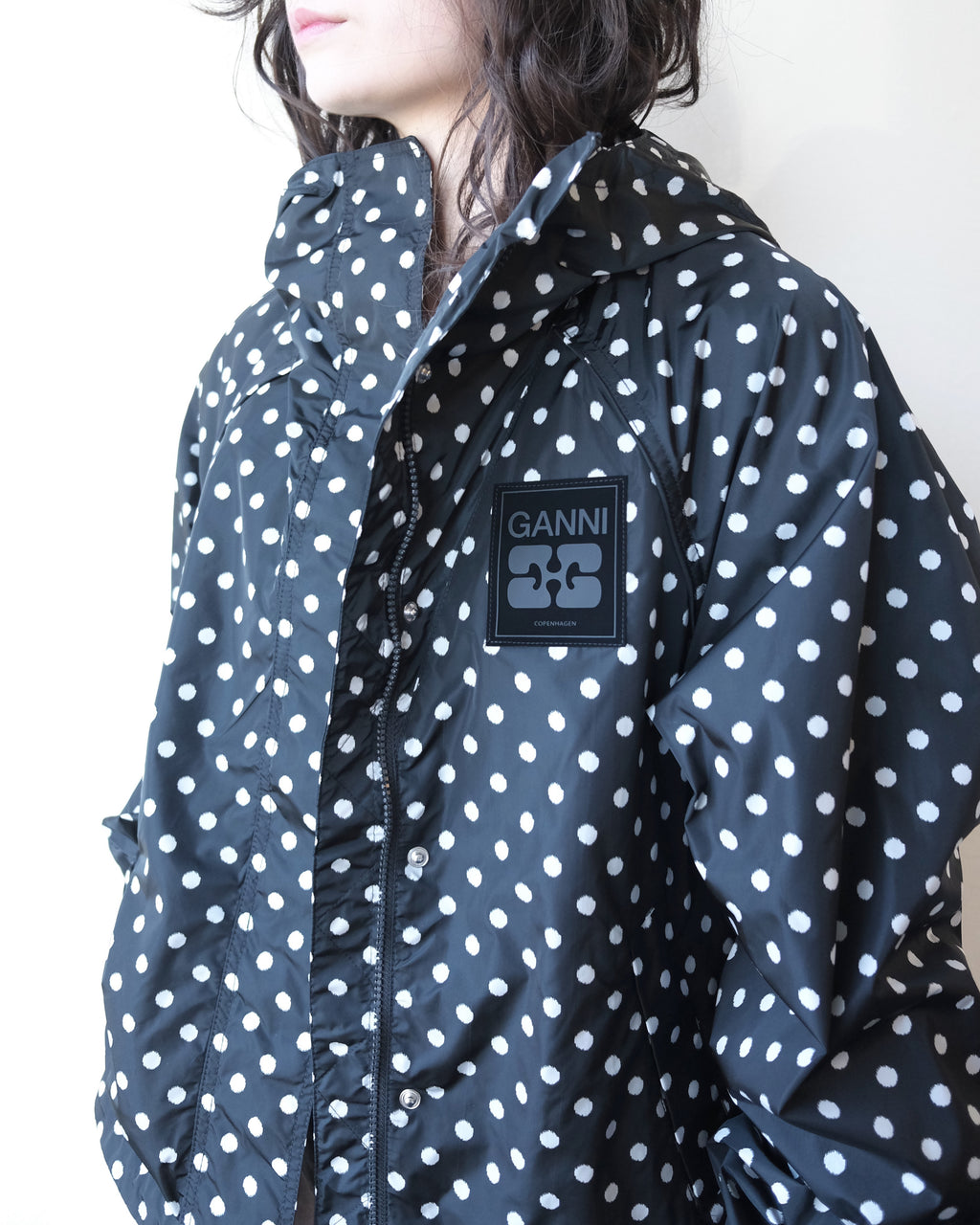 Flyweight Nylon Jacket, Polka Dot