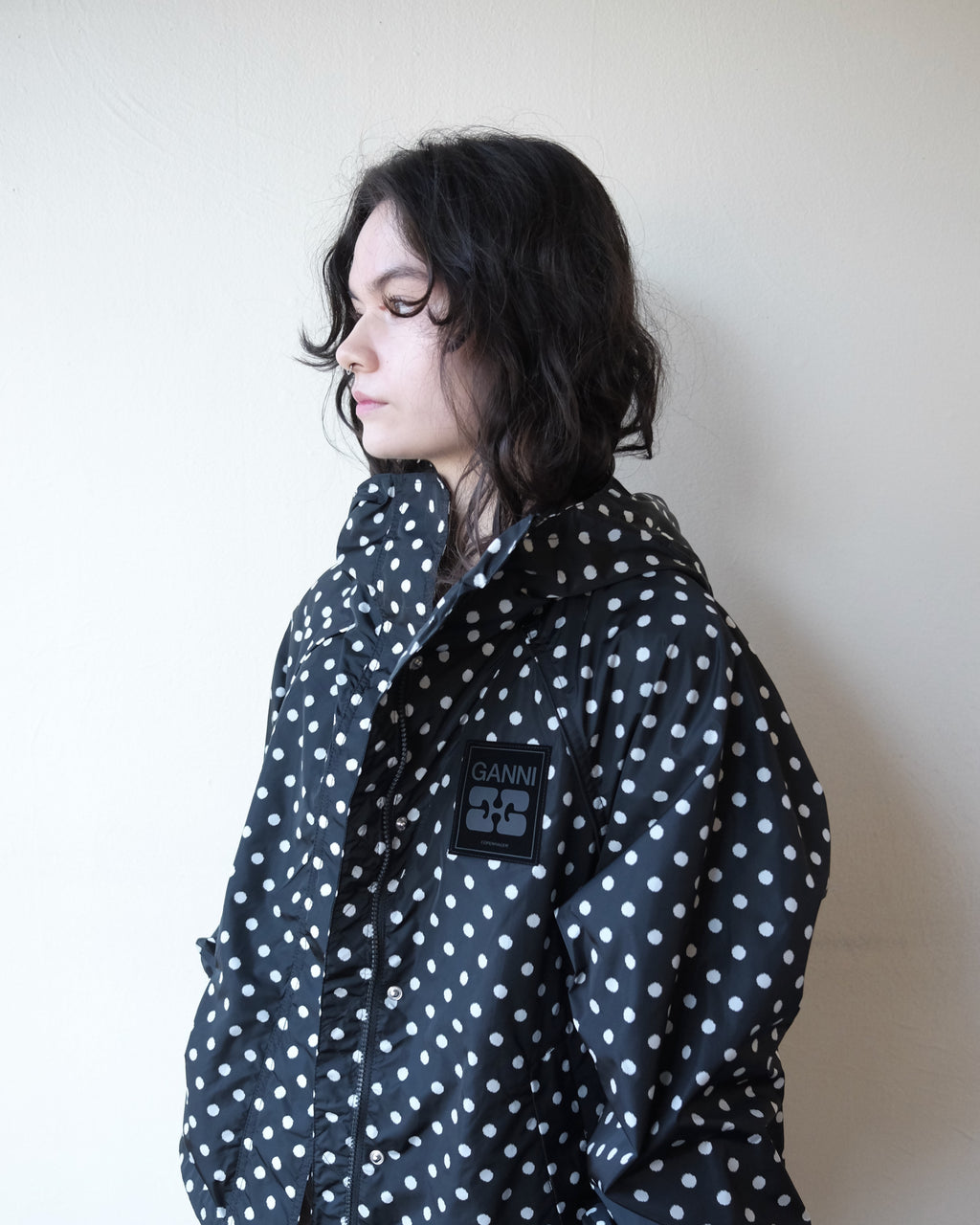 Flyweight Nylon Jacket, Polka Dot