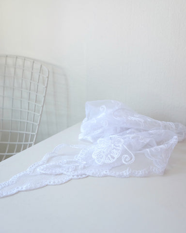 Lace Bandana, Bright White