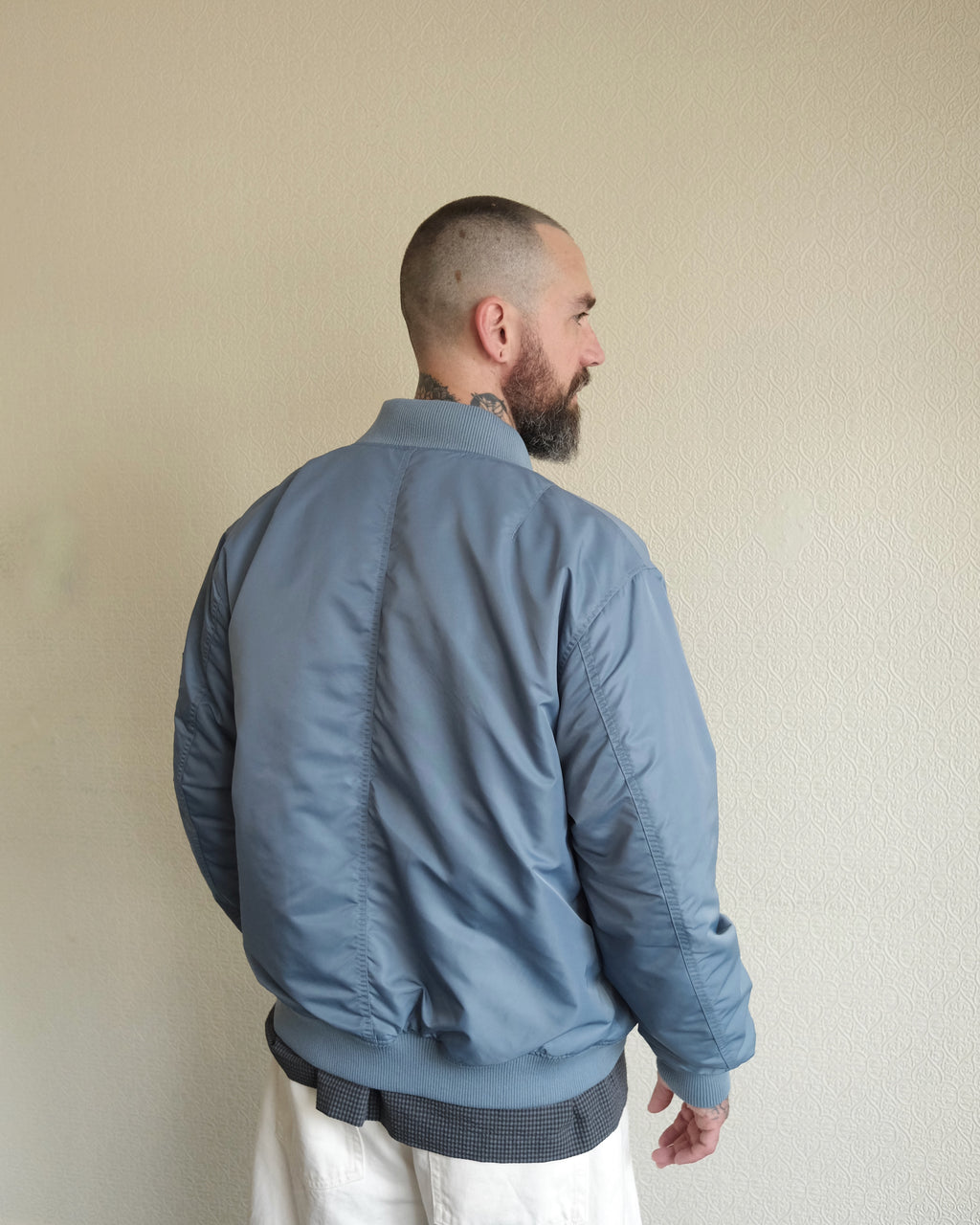 Lyric Bomber, Grey Blue