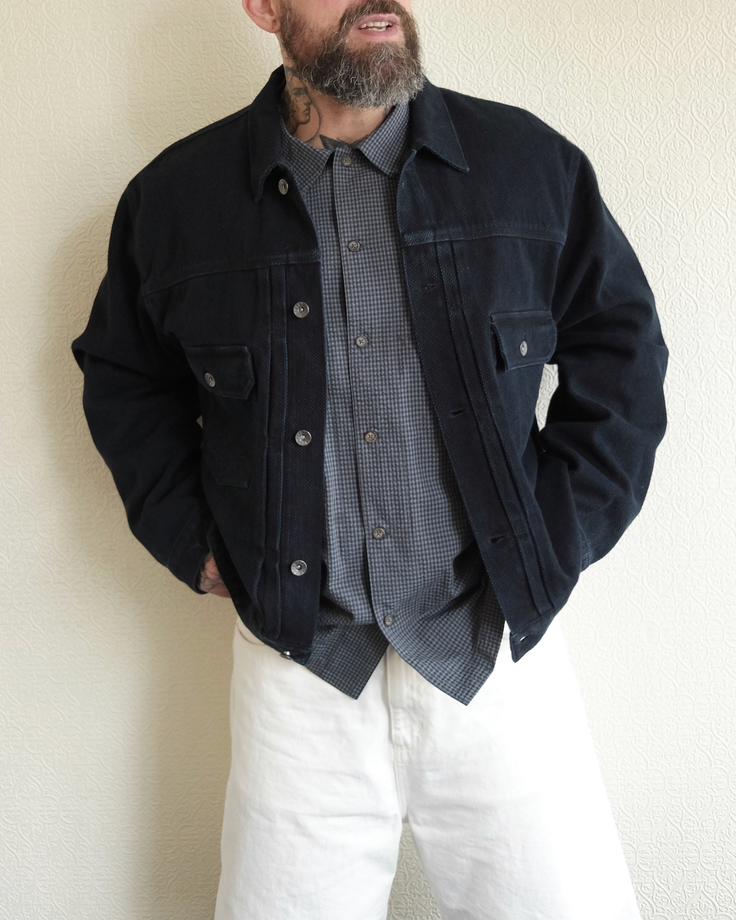 Kuzushi Type II Jacket, Overdyed Indigo