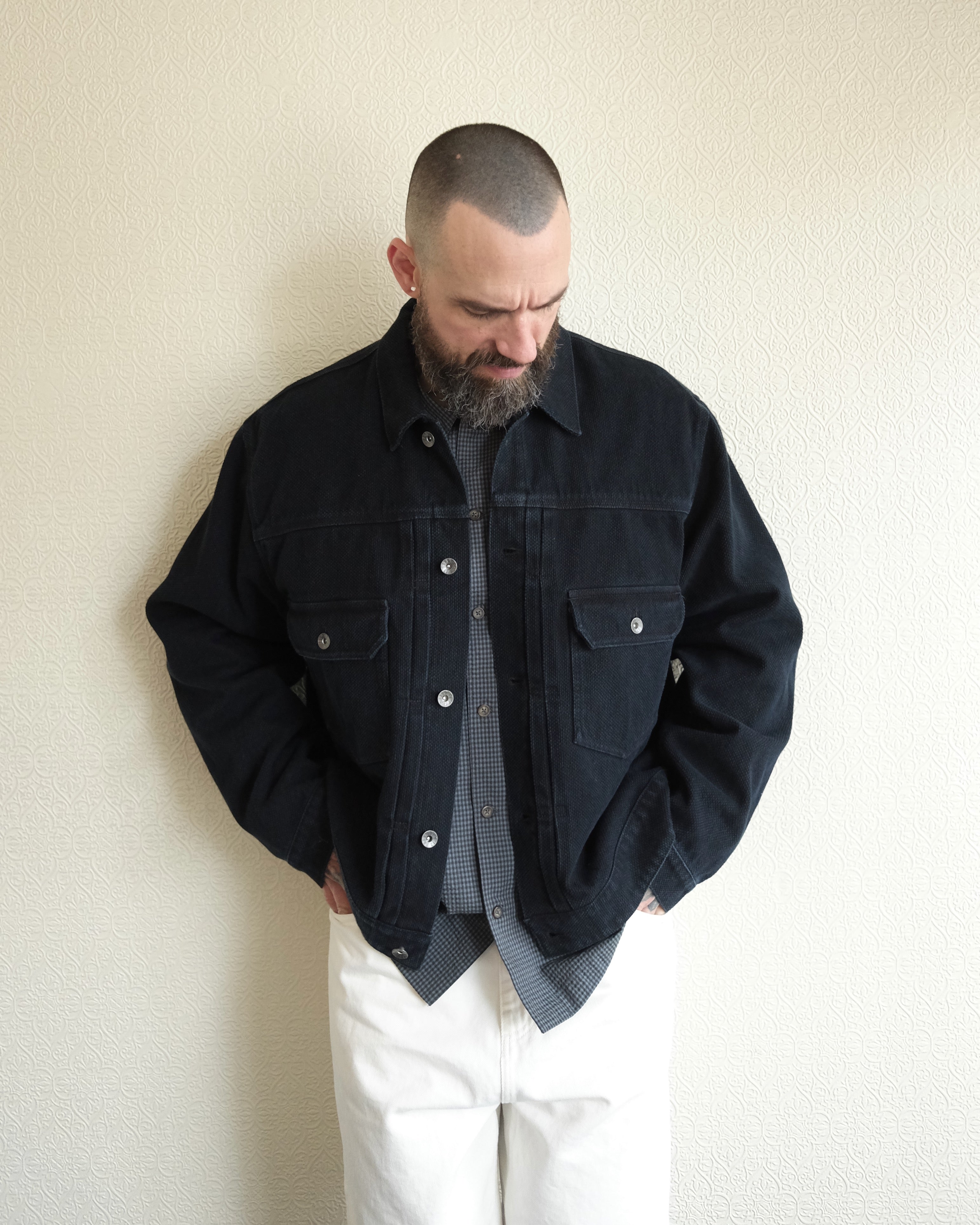 Kuzushi Type II Jacket, Overdyed Indigo