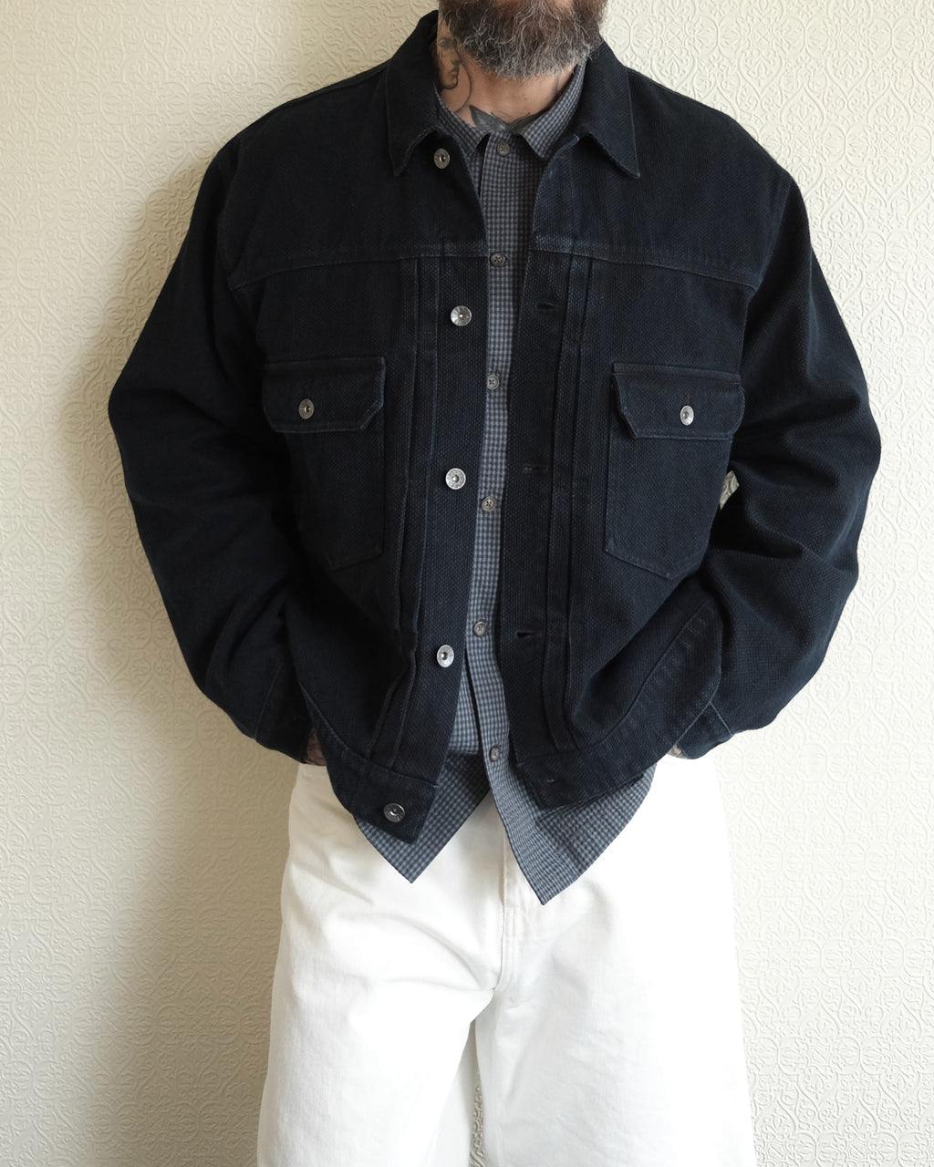 Kuzushi Type II Jacket, Overdyed Indigo