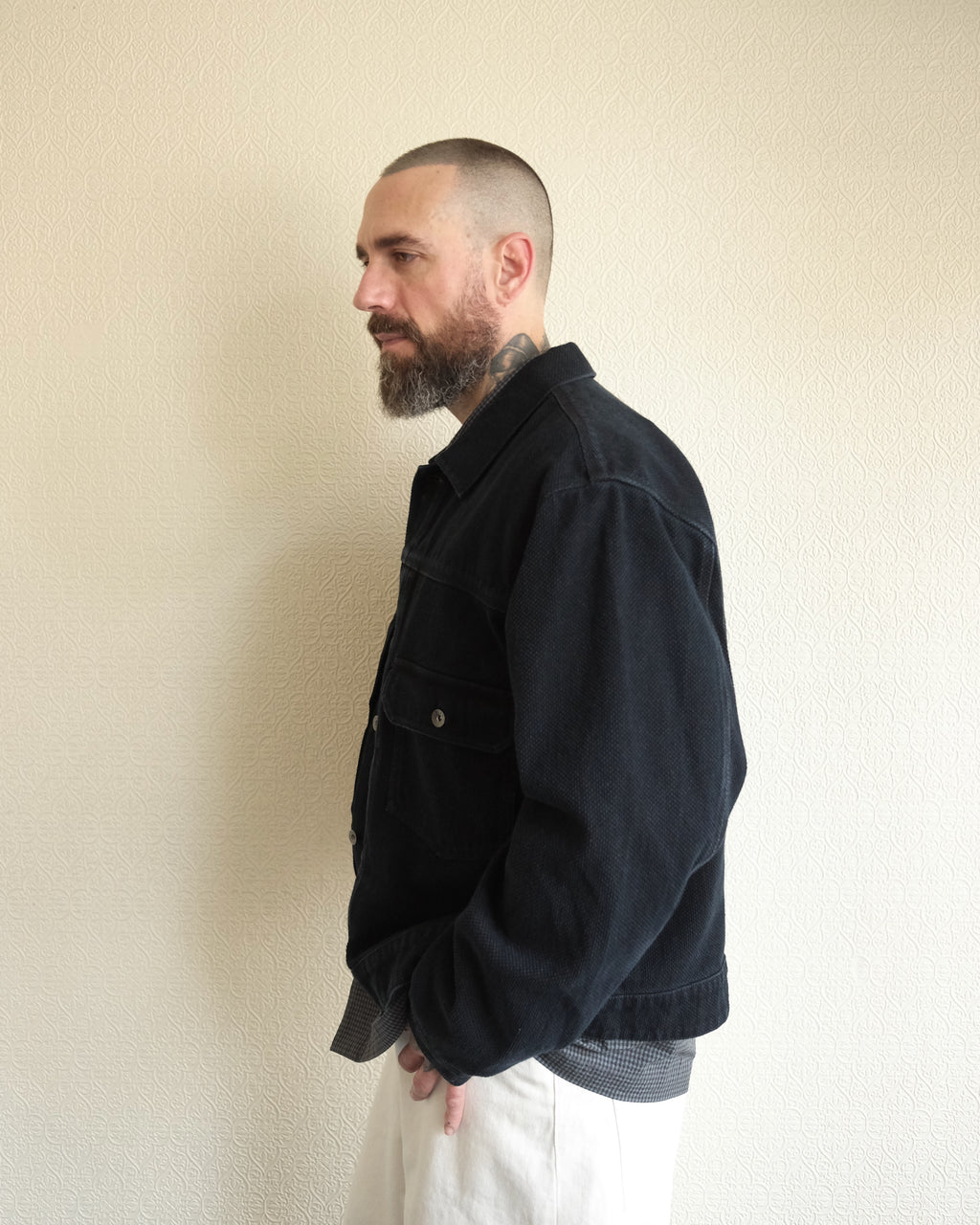Kuzushi Type II Jacket, Overdyed Indigo
