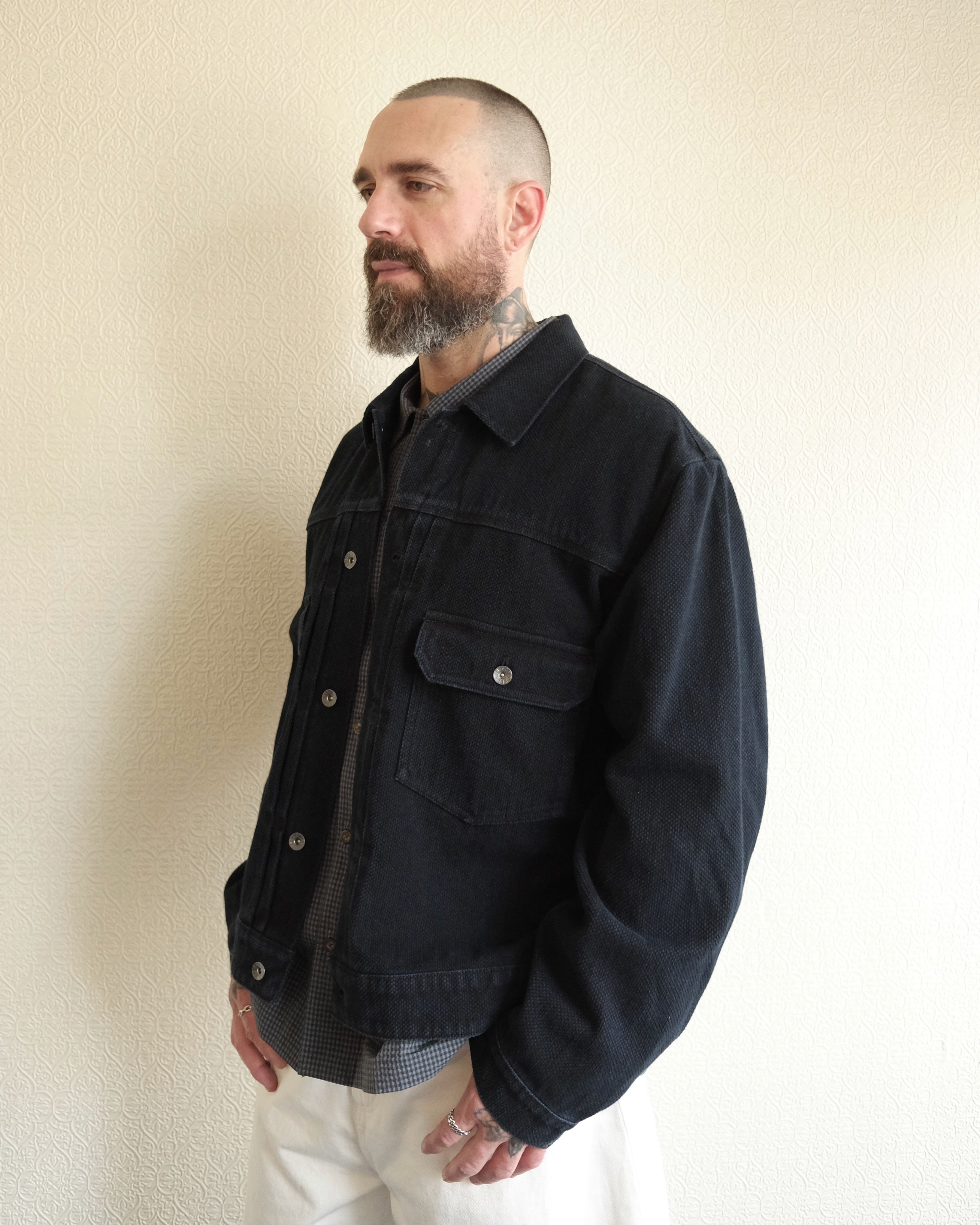 Kuzushi Type II Jacket, Overdyed Indigo