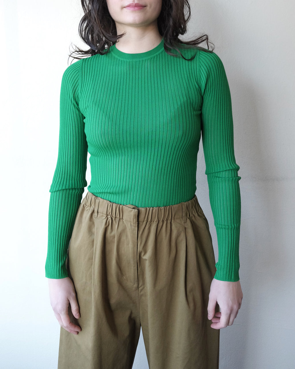 Verse Knit Tee, Kelly Green