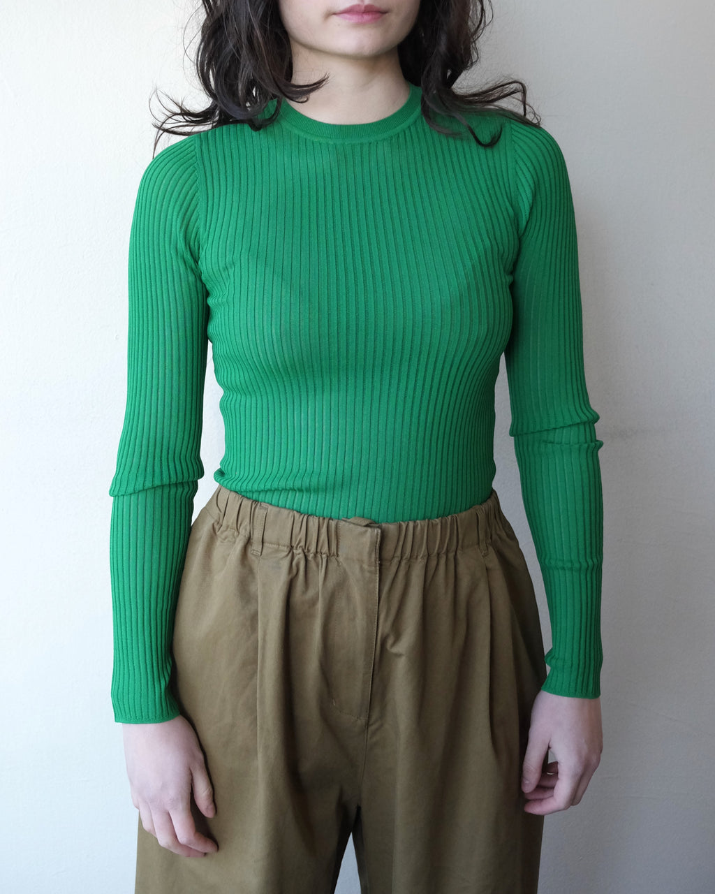 Verse Knit Tee, Kelly Green