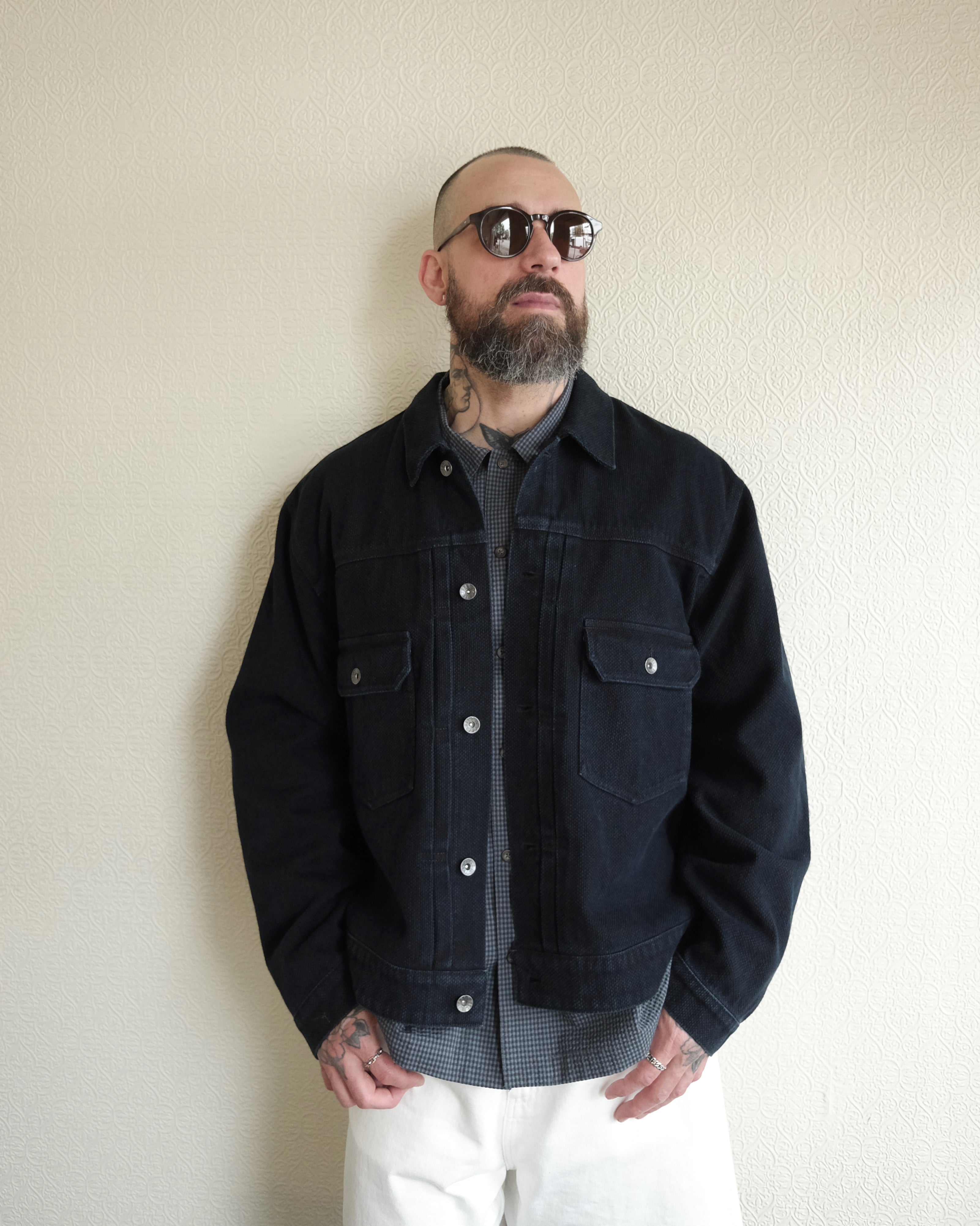 Kuzushi Type II Jacket, Overdyed Indigo