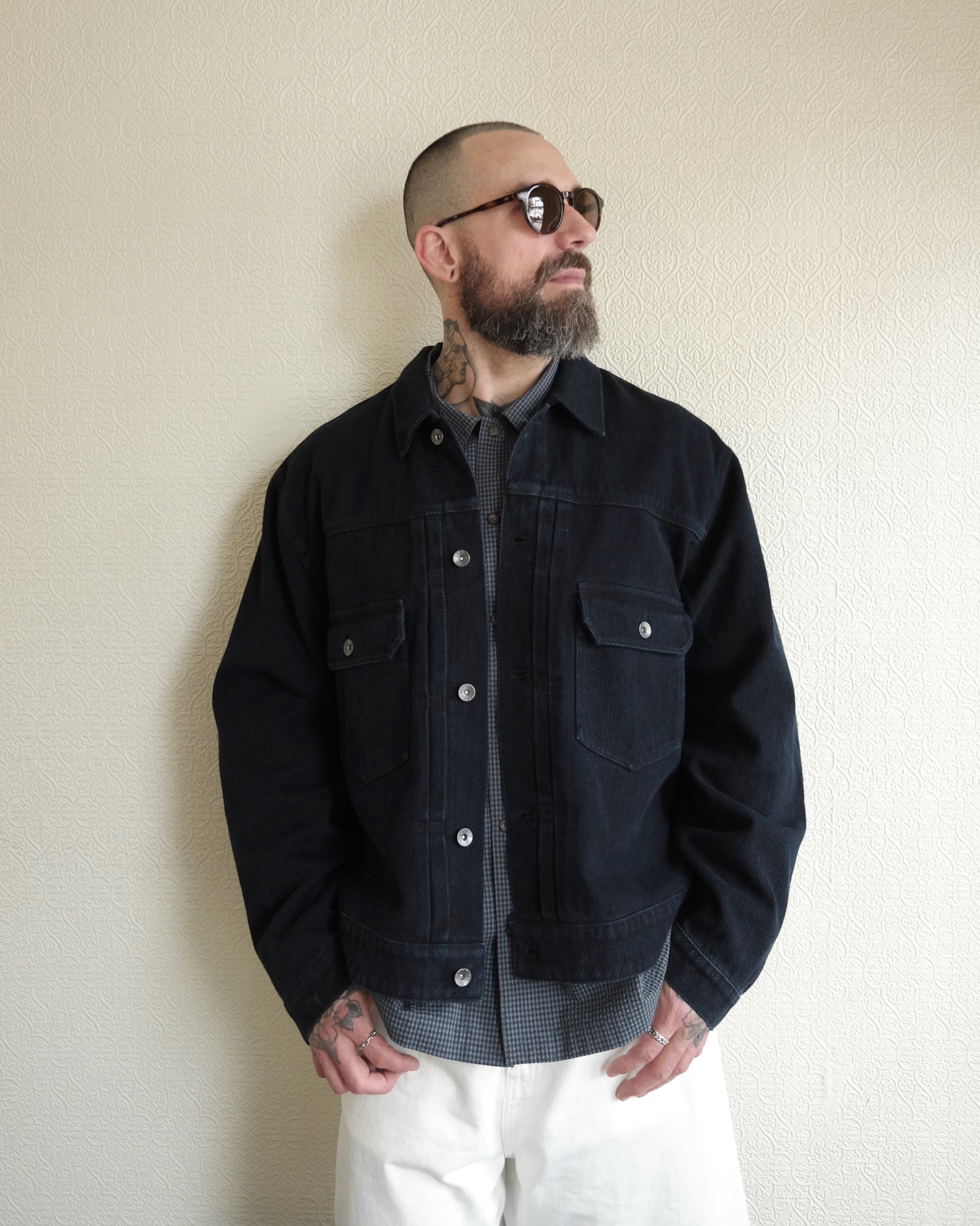 Kuzushi Type II Jacket, Overdyed Indigo