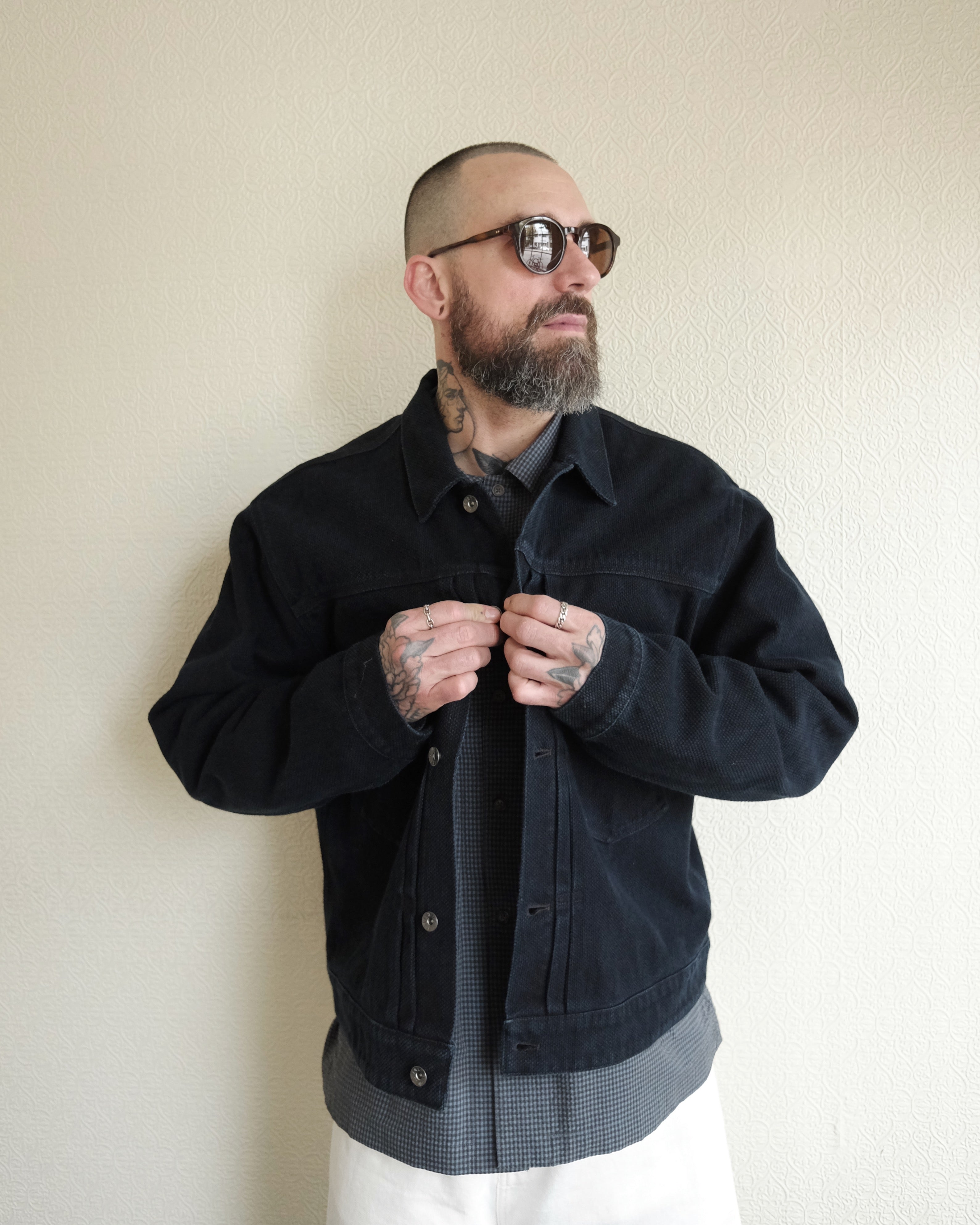 Kuzushi Type II Jacket, Overdyed Indigo