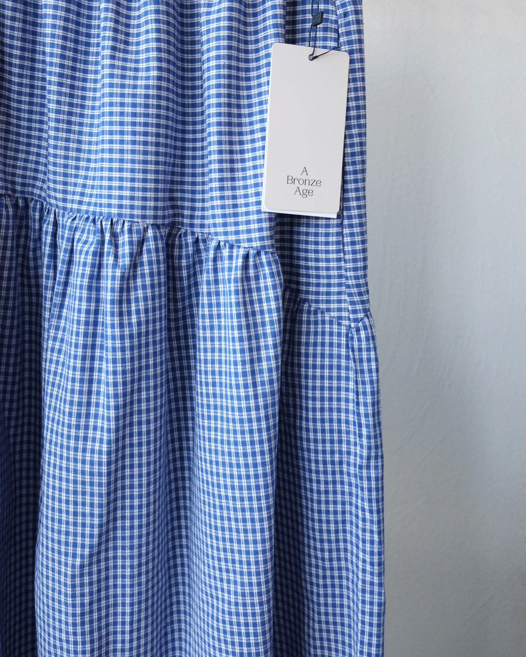 Field Skirt, Ocean Gingham