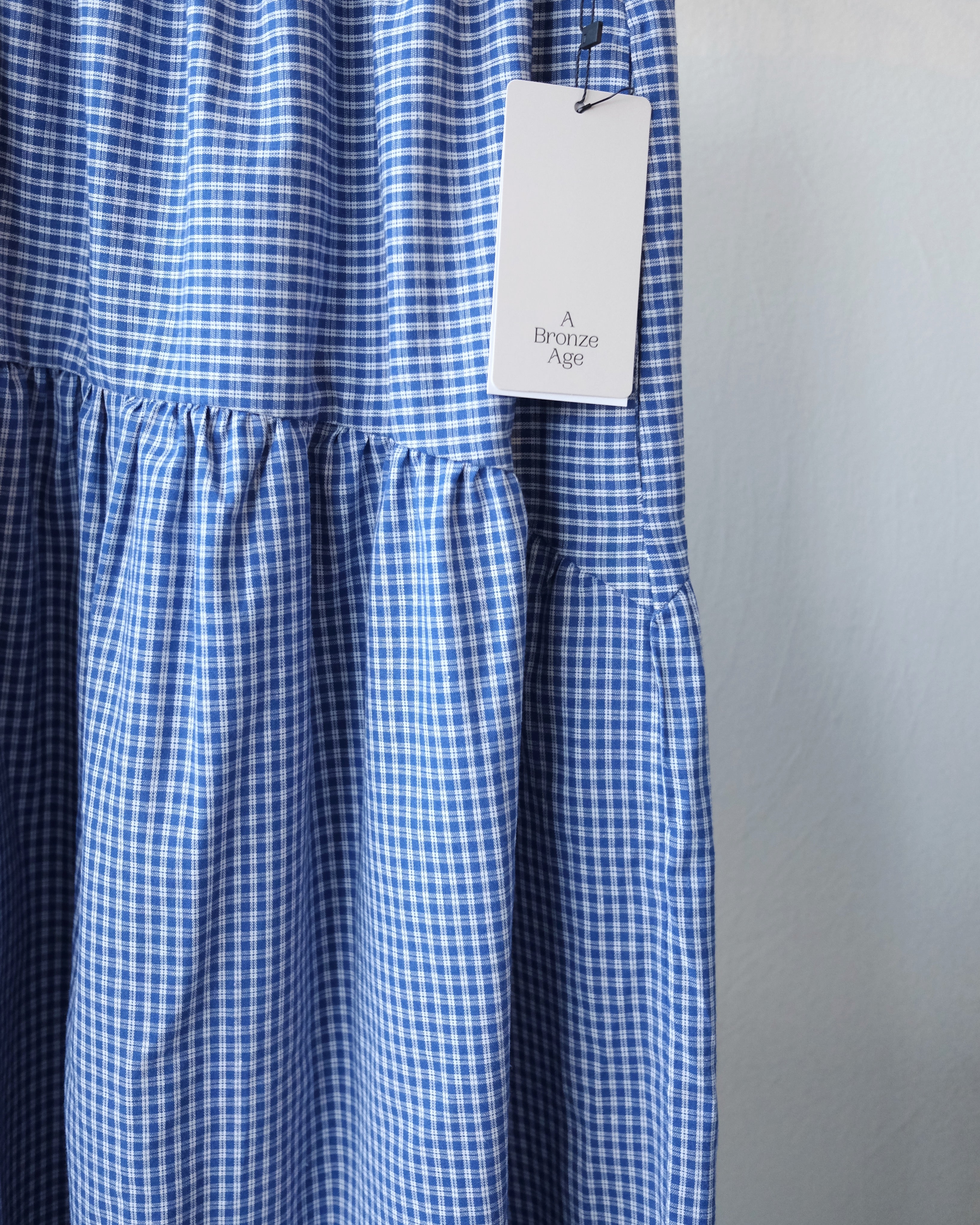 Field Skirt, Ocean Gingham