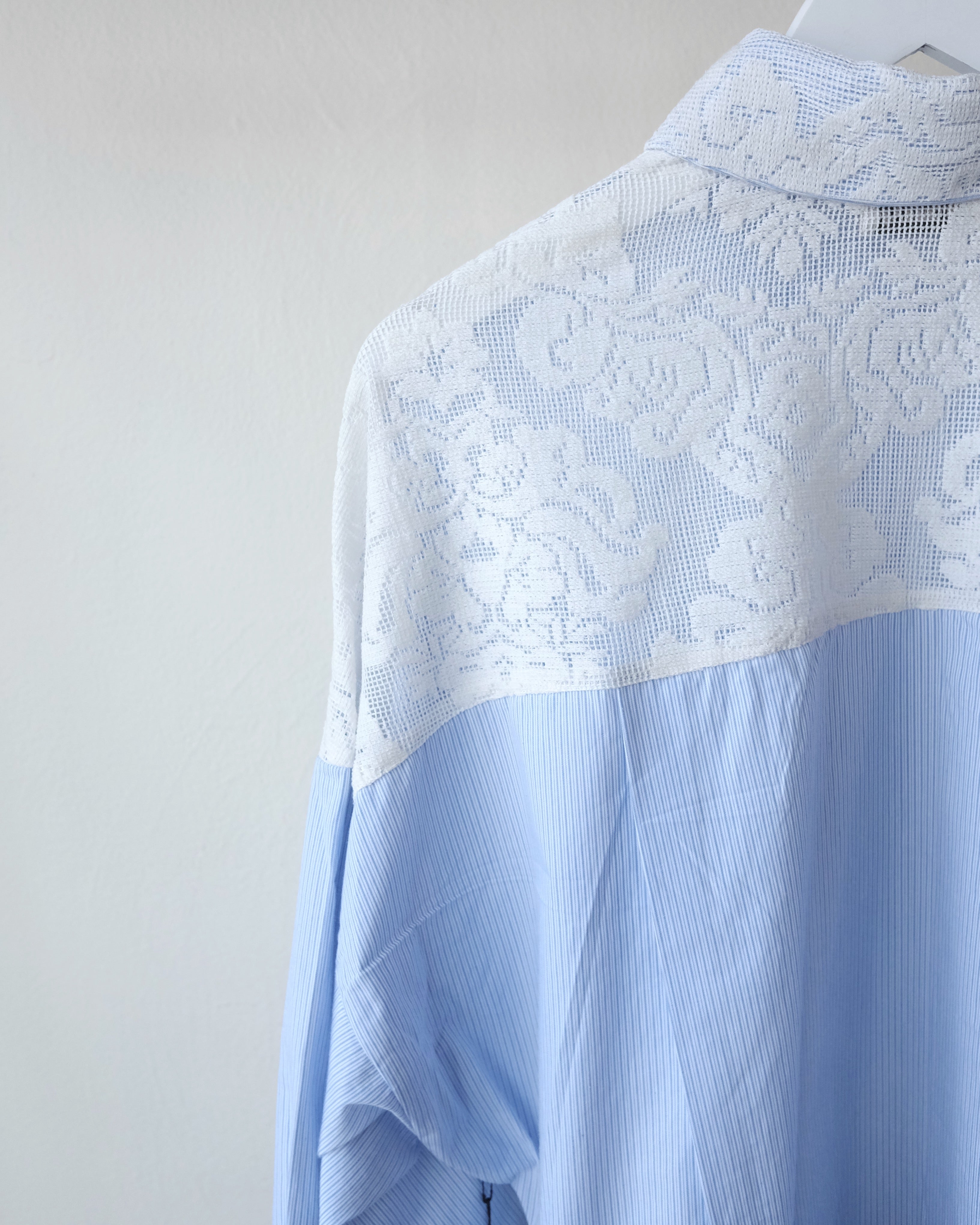 Robbie Shirt, Stripe with Lace