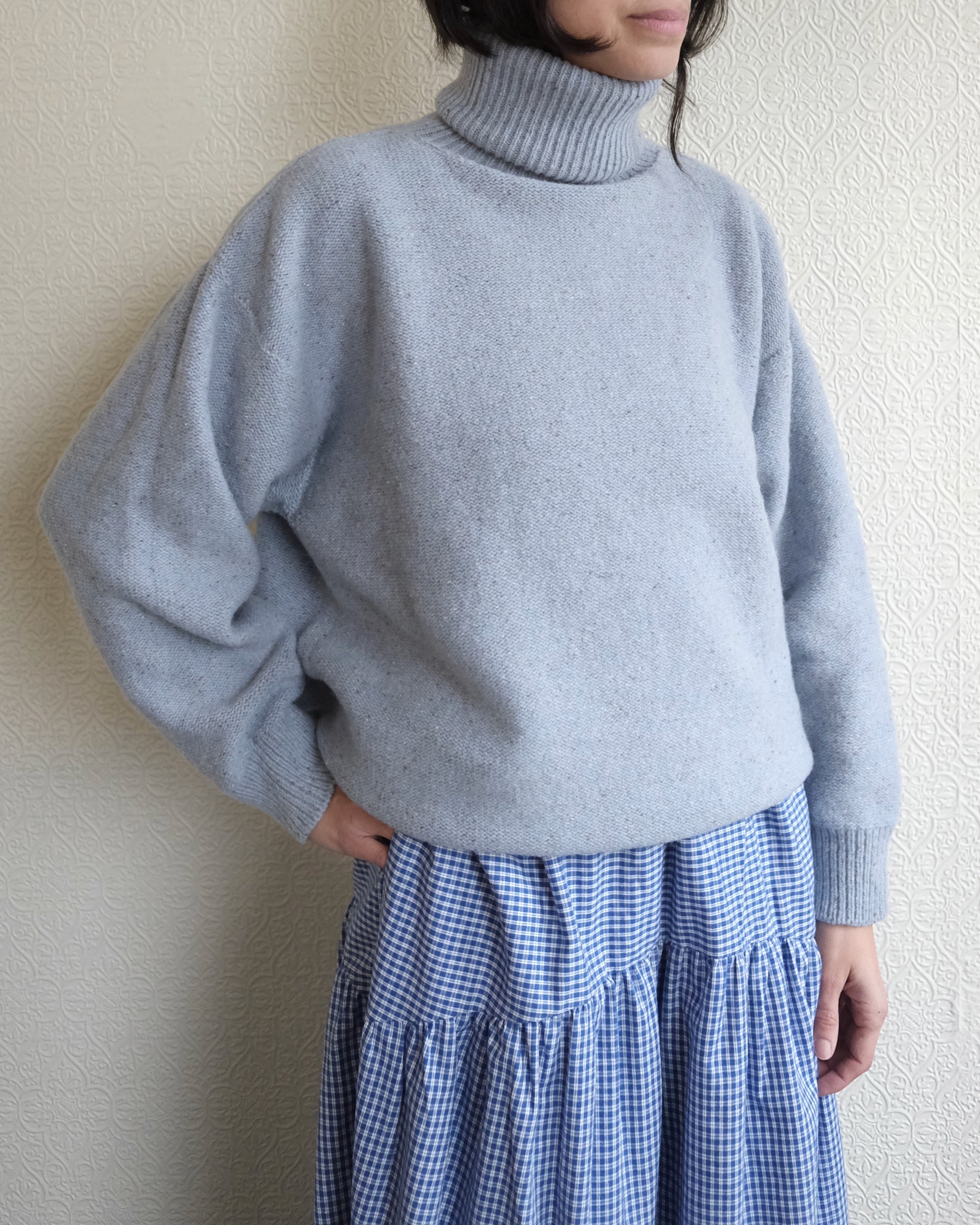 Mea Turtleneck, Ocean Blue