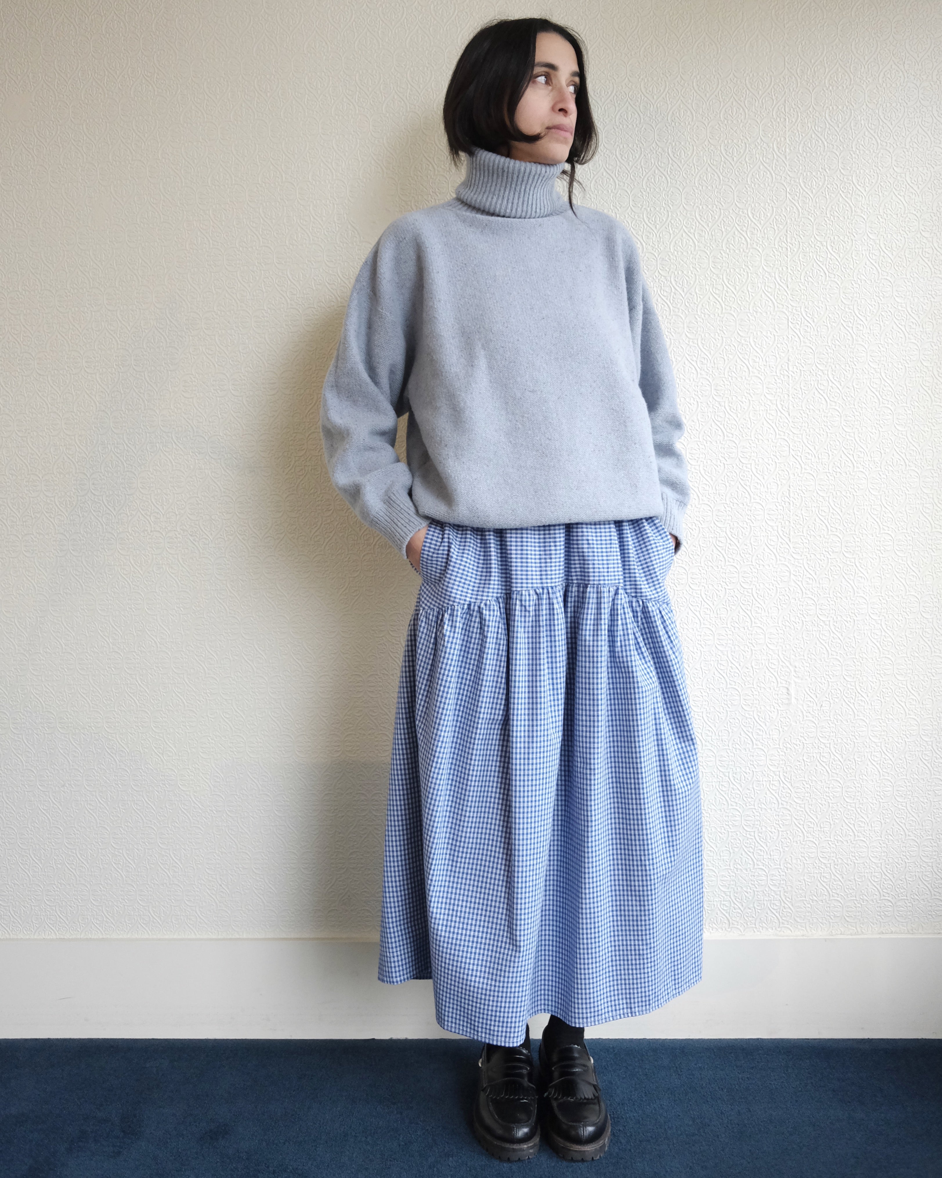 Mea Turtleneck, Ocean Blue