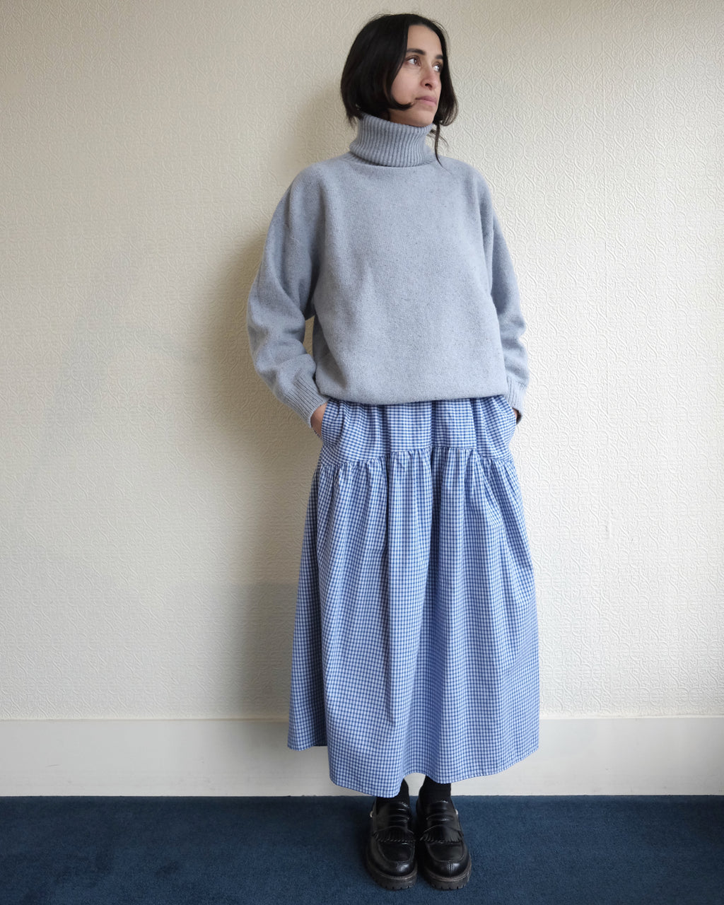 Mea Turtleneck, Ocean Blue