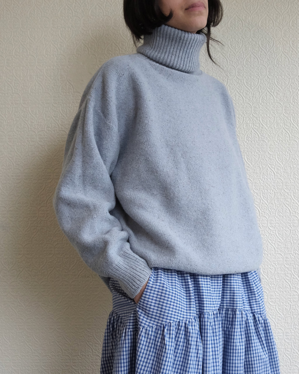 Mea Turtleneck, Ocean Blue