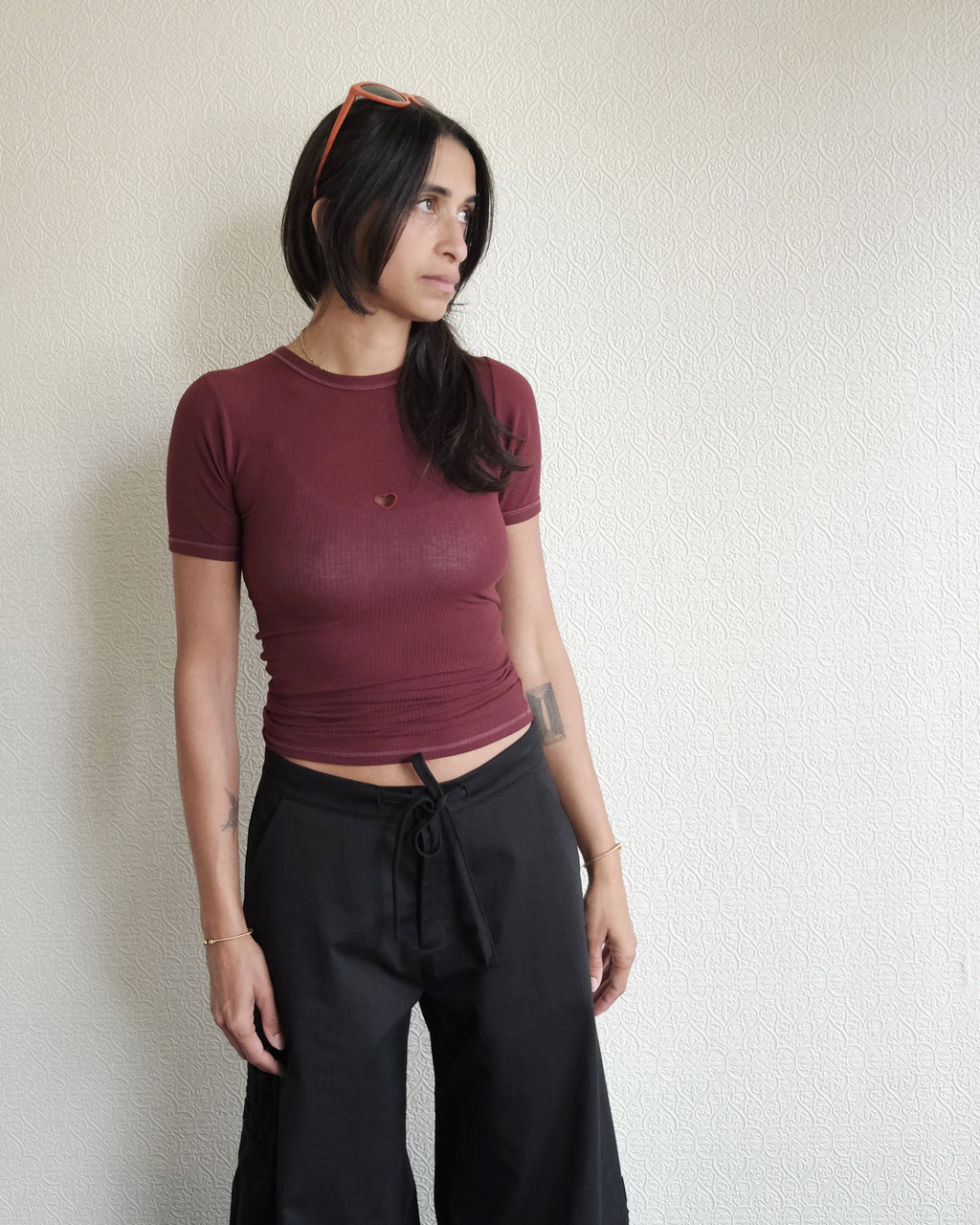 Heart Tee, Nara Red