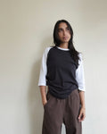 Stones Raglan Shirt, Black