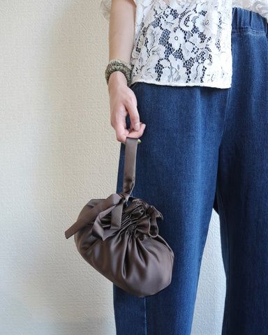 Dumpling Bag, Root Satin