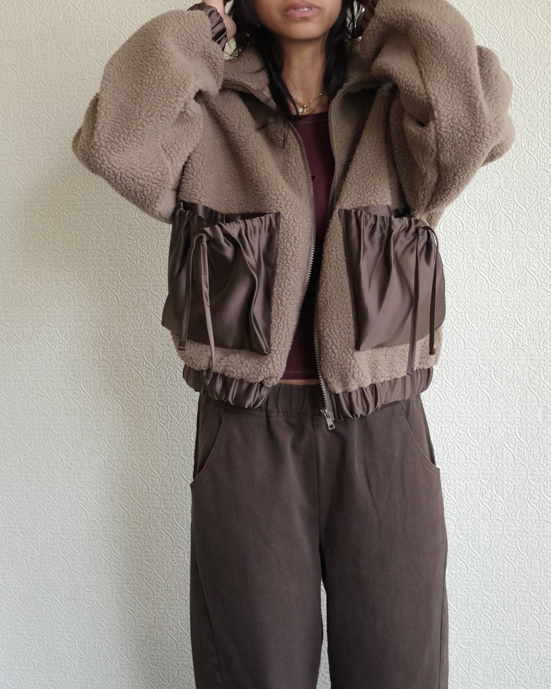 Marvin Jacket, Taupe Fleece