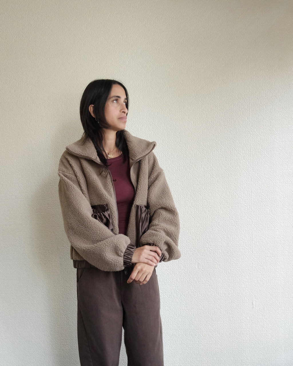 Marvin Jacket, Taupe Fleece