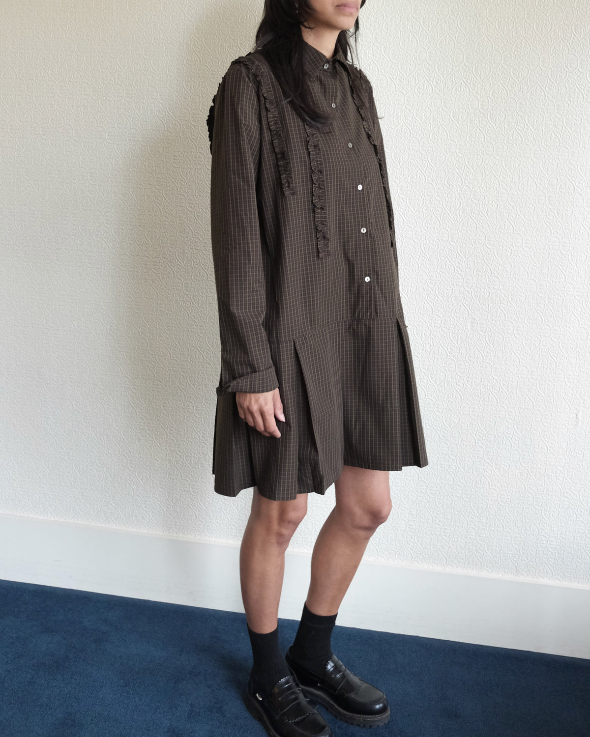 Cate Dress, Toasted Gingham