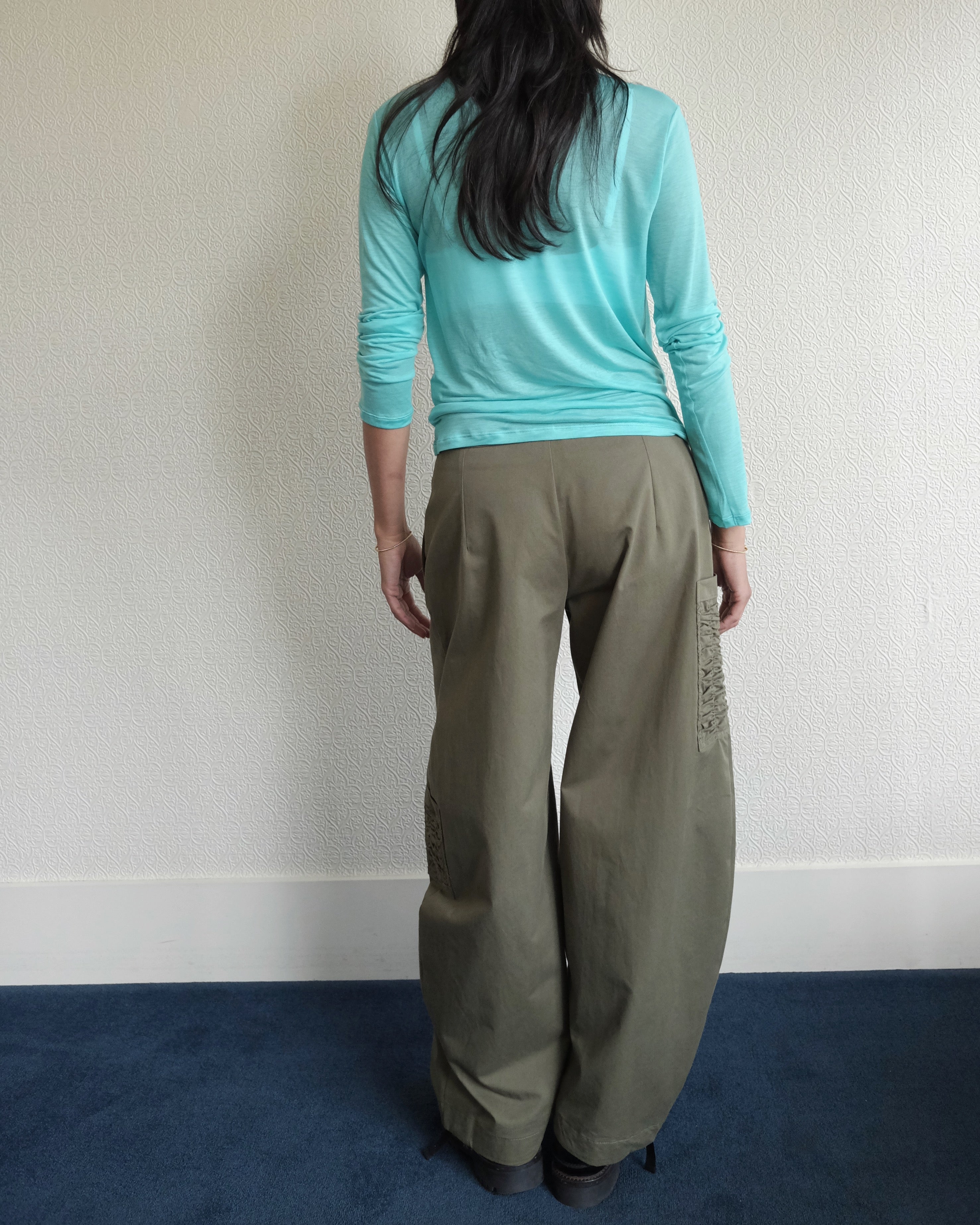 Long Sleeve Turtleneck, Tomen Green