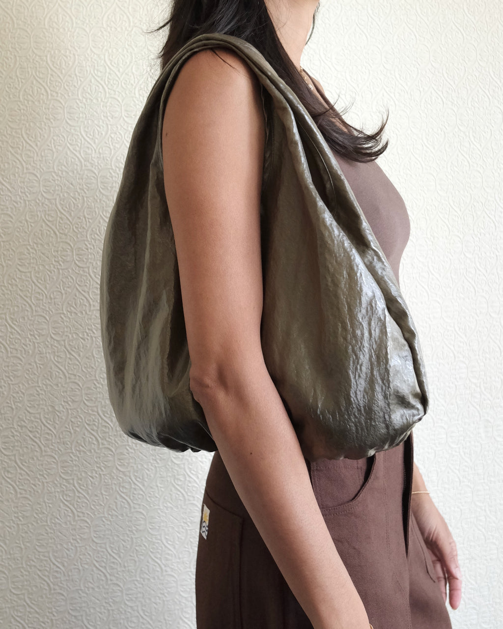 Bao Bag, Metallic Moss