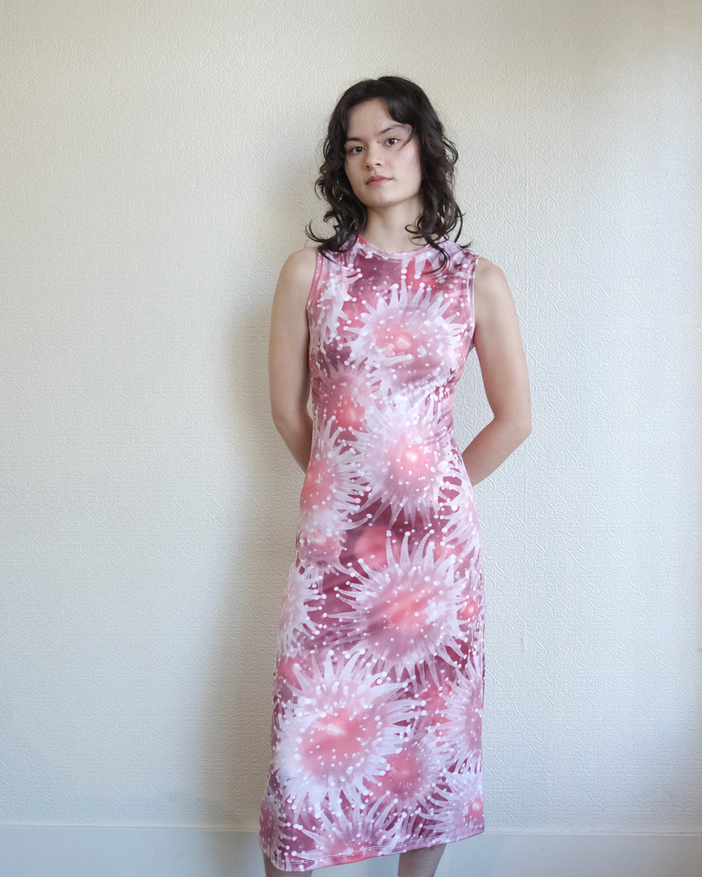 Nemo High Neck Midi Dress