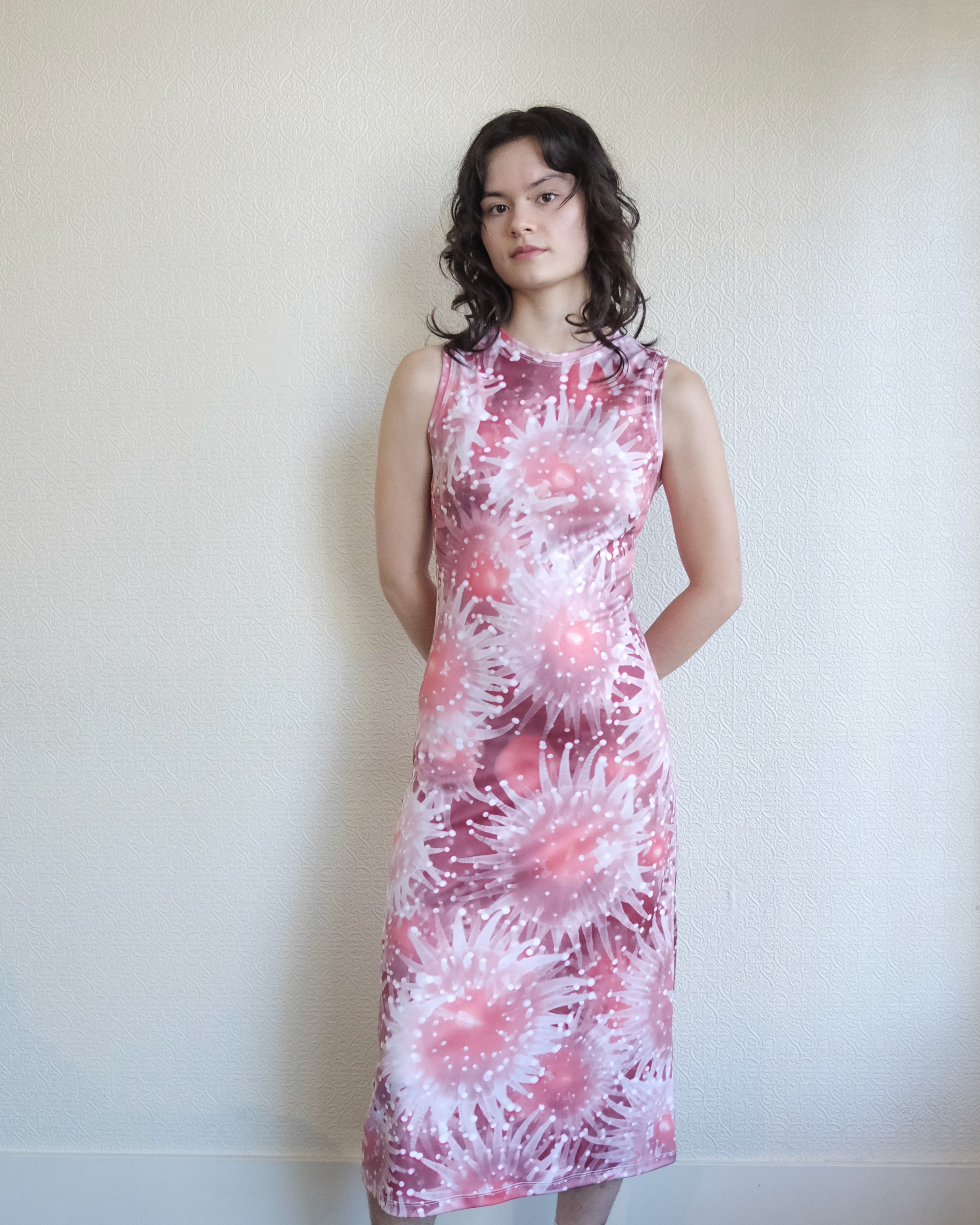 Nemo High Neck Midi Dress