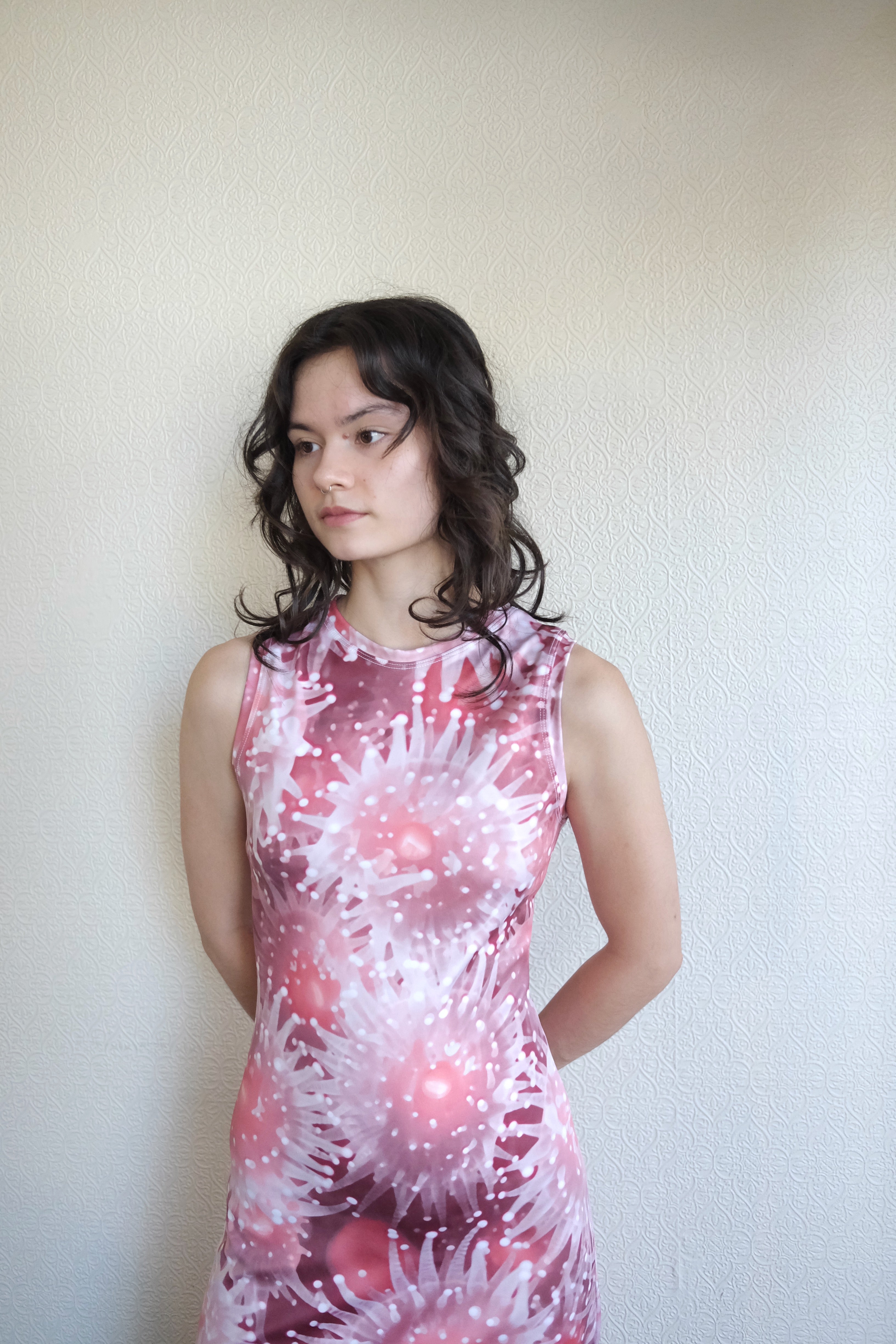 Nemo High Neck Midi Dress