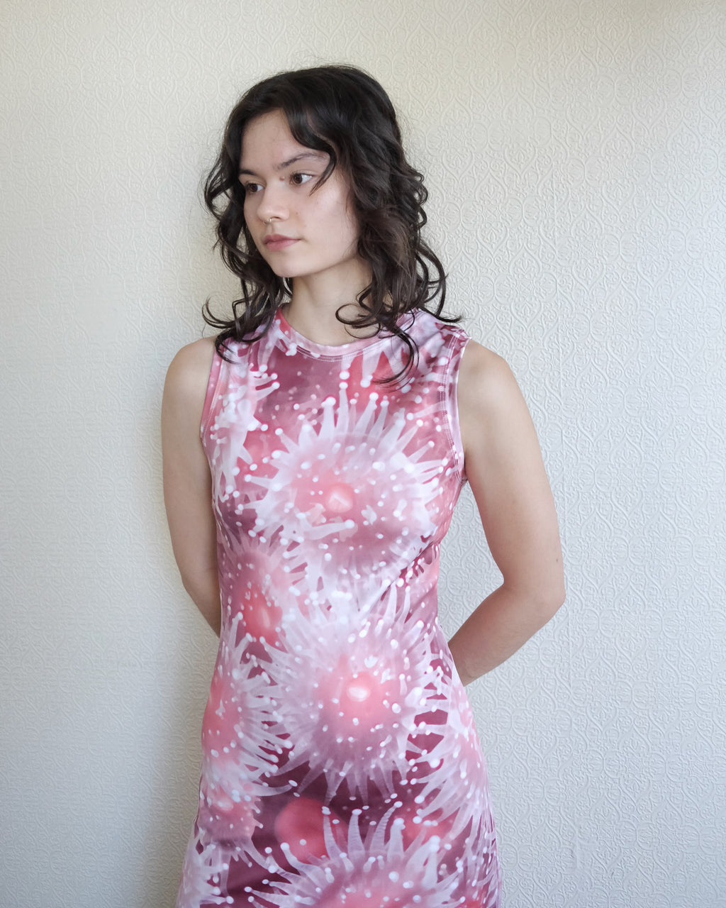 Nemo High Neck Midi Dress