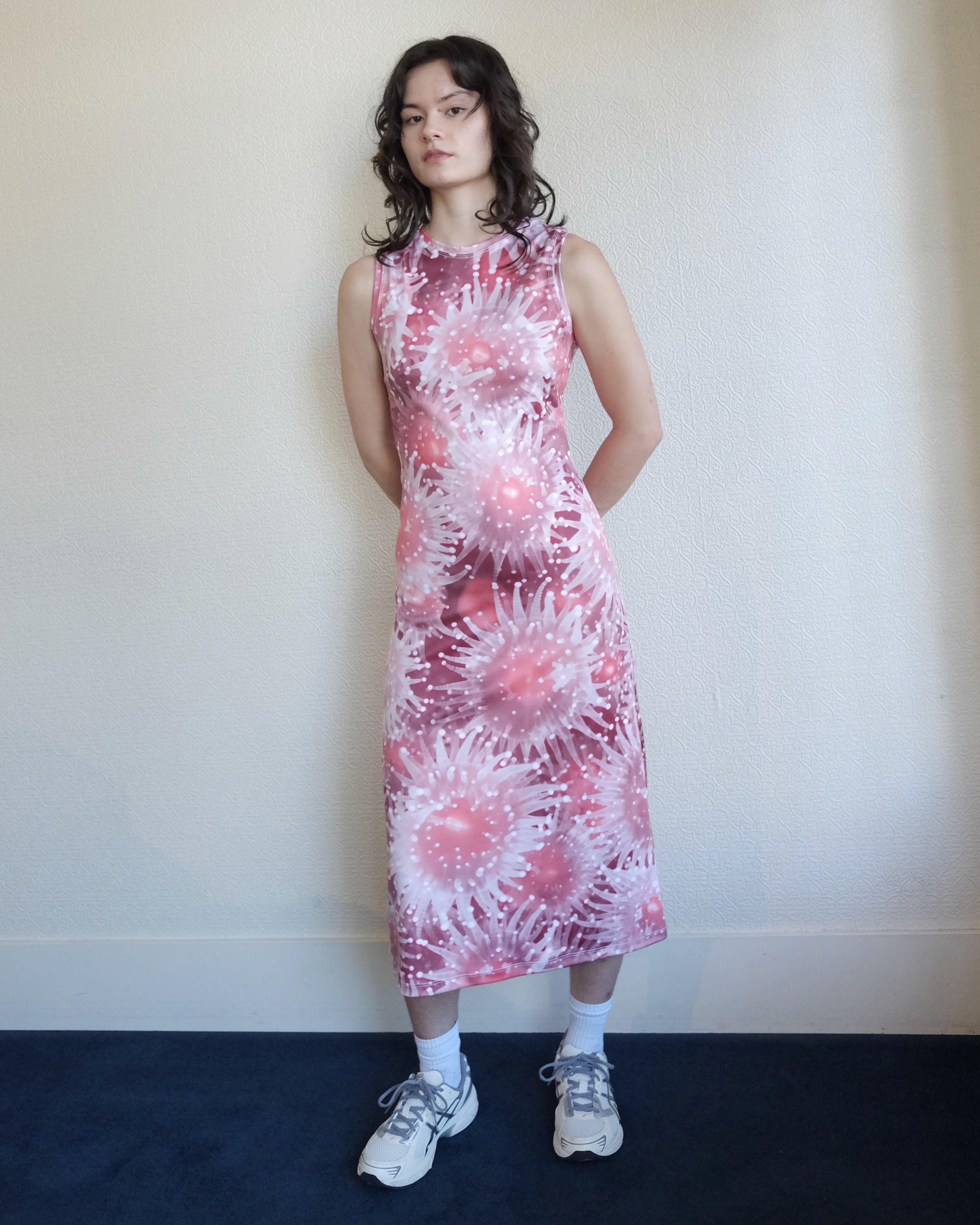 Nemo High Neck Midi Dress