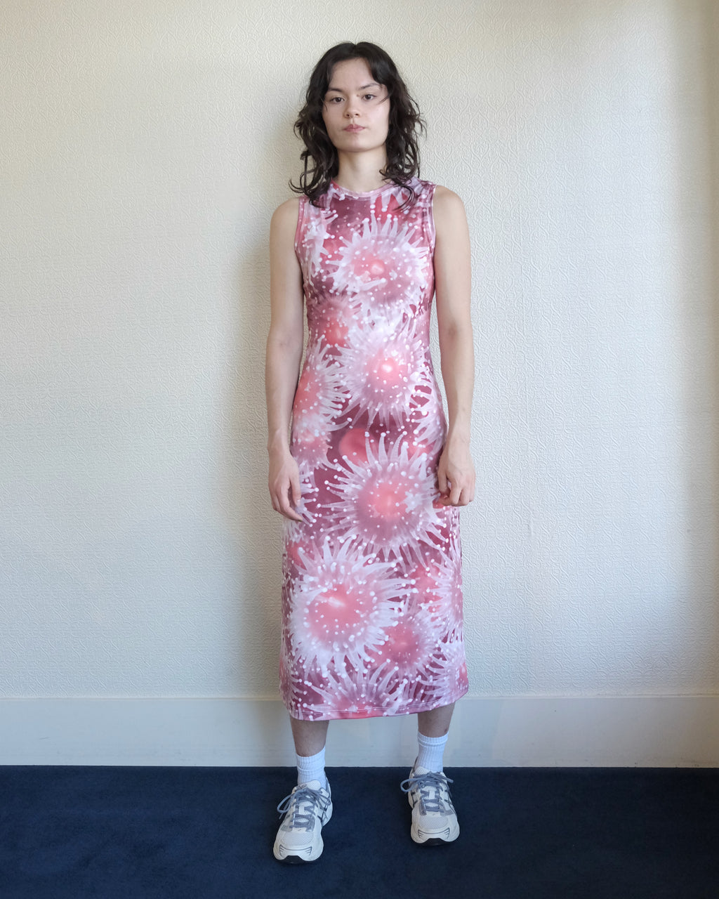 Nemo High Neck Midi Dress