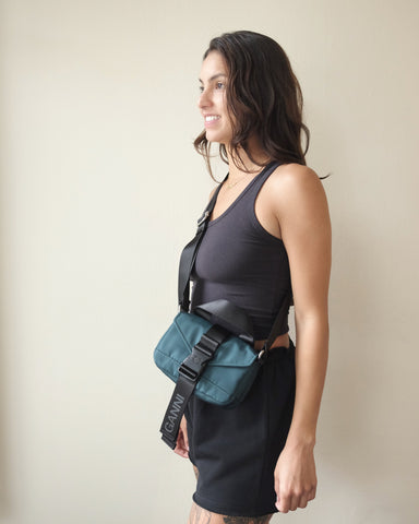 Ganni Recycled Tech Mini Satchel