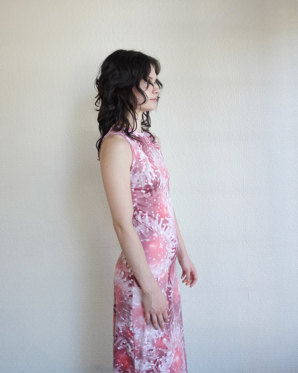 Nemo High Neck Midi Dress