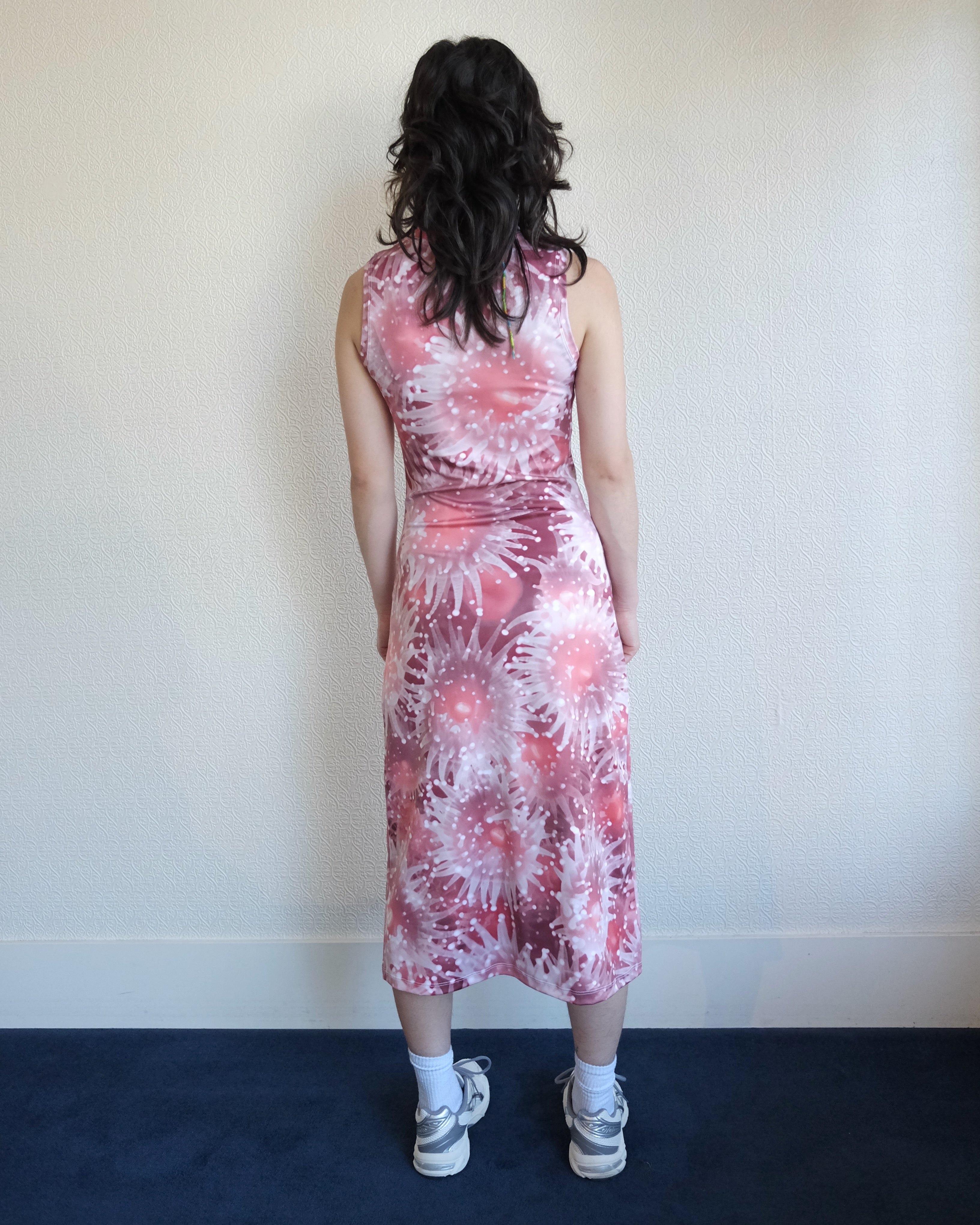 Nemo High Neck Midi Dress