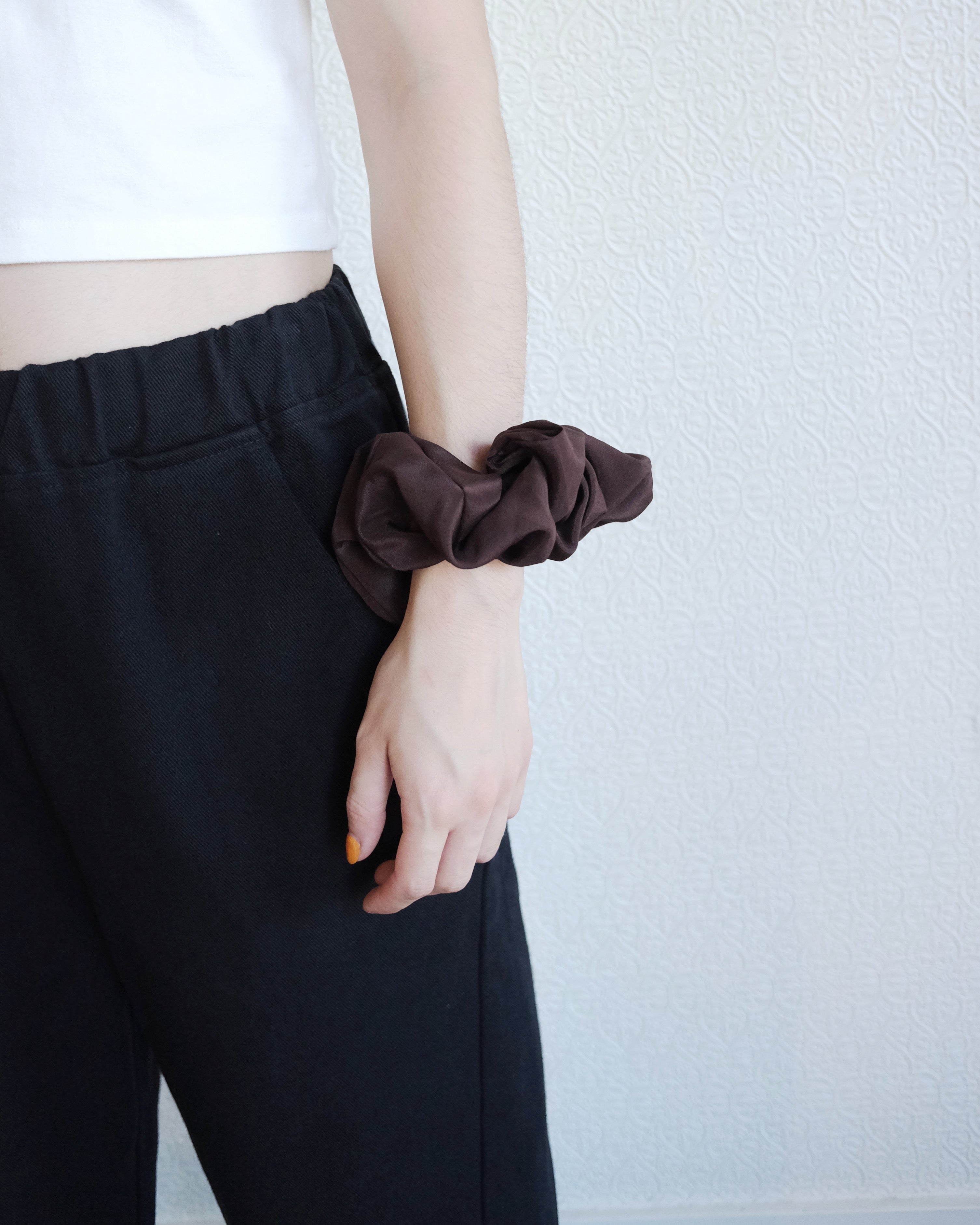 Oversize Silk Scrunchie, Finn