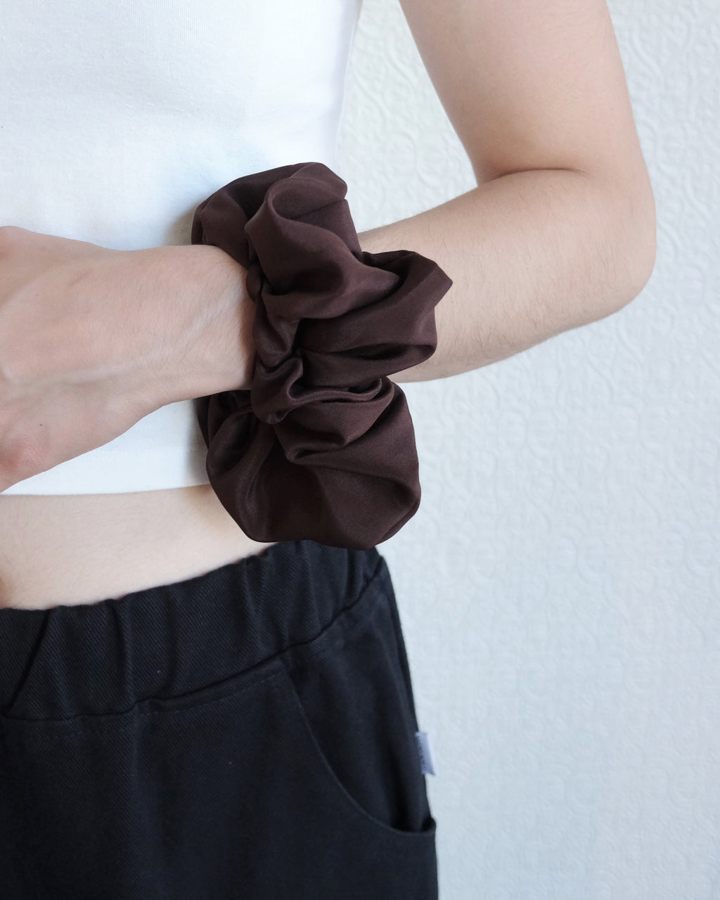 Oversize Silk Scrunchie, Finn