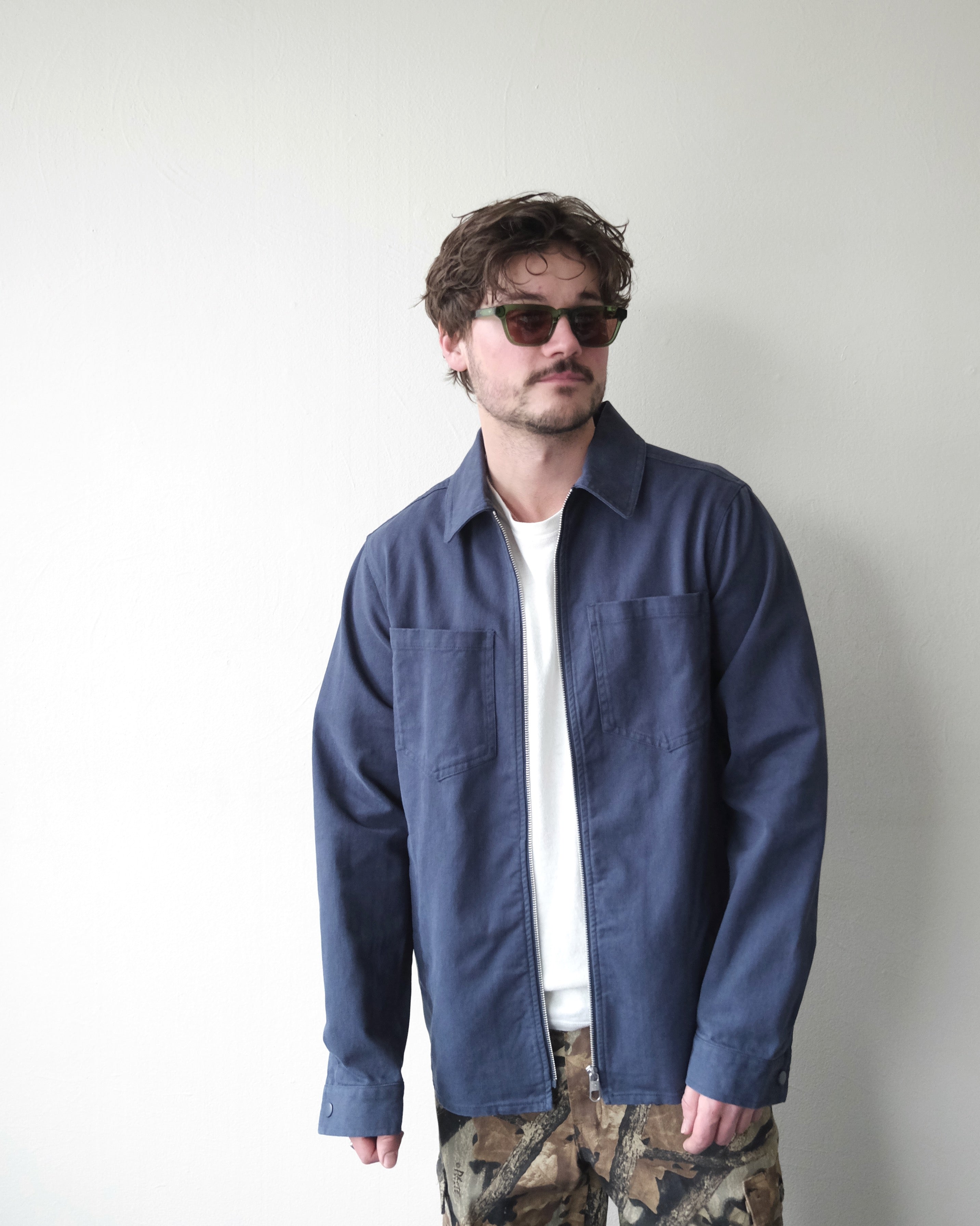 Zip Overshirt, Blue