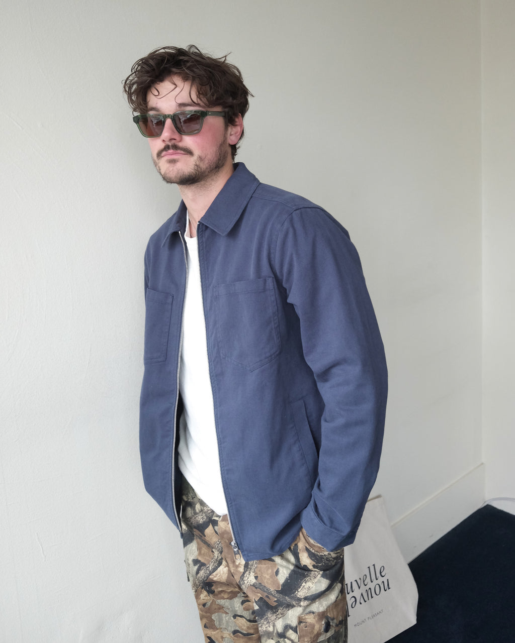 Zip Overshirt, Blue