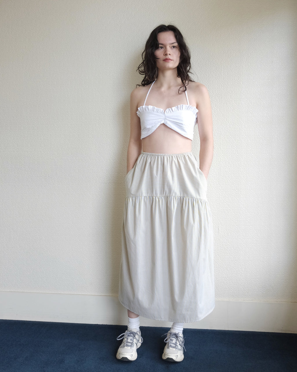 Field Skirt, Marigold Stripe